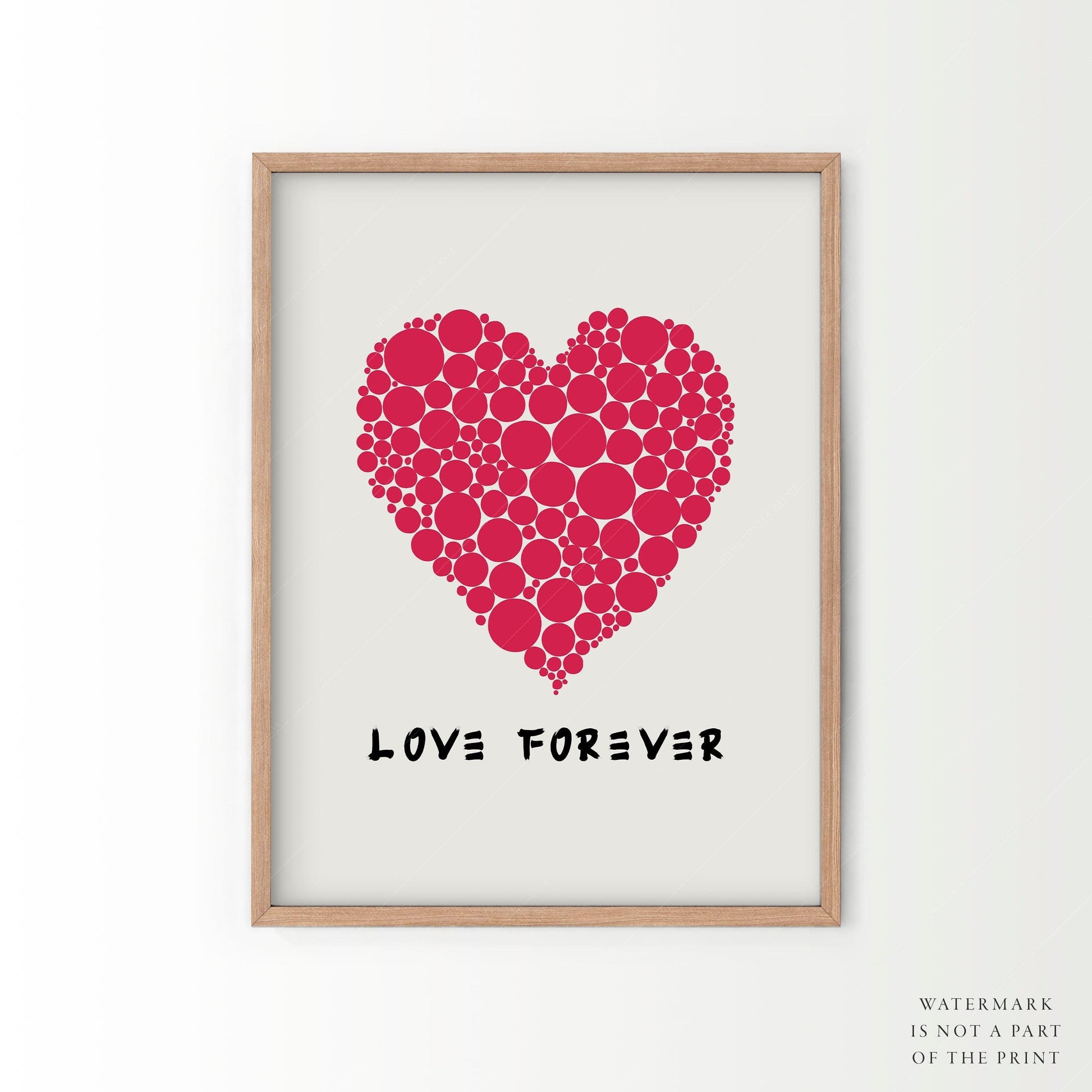 Yayoi Kusama Print, Love Forever, Set of 2 Wall Art