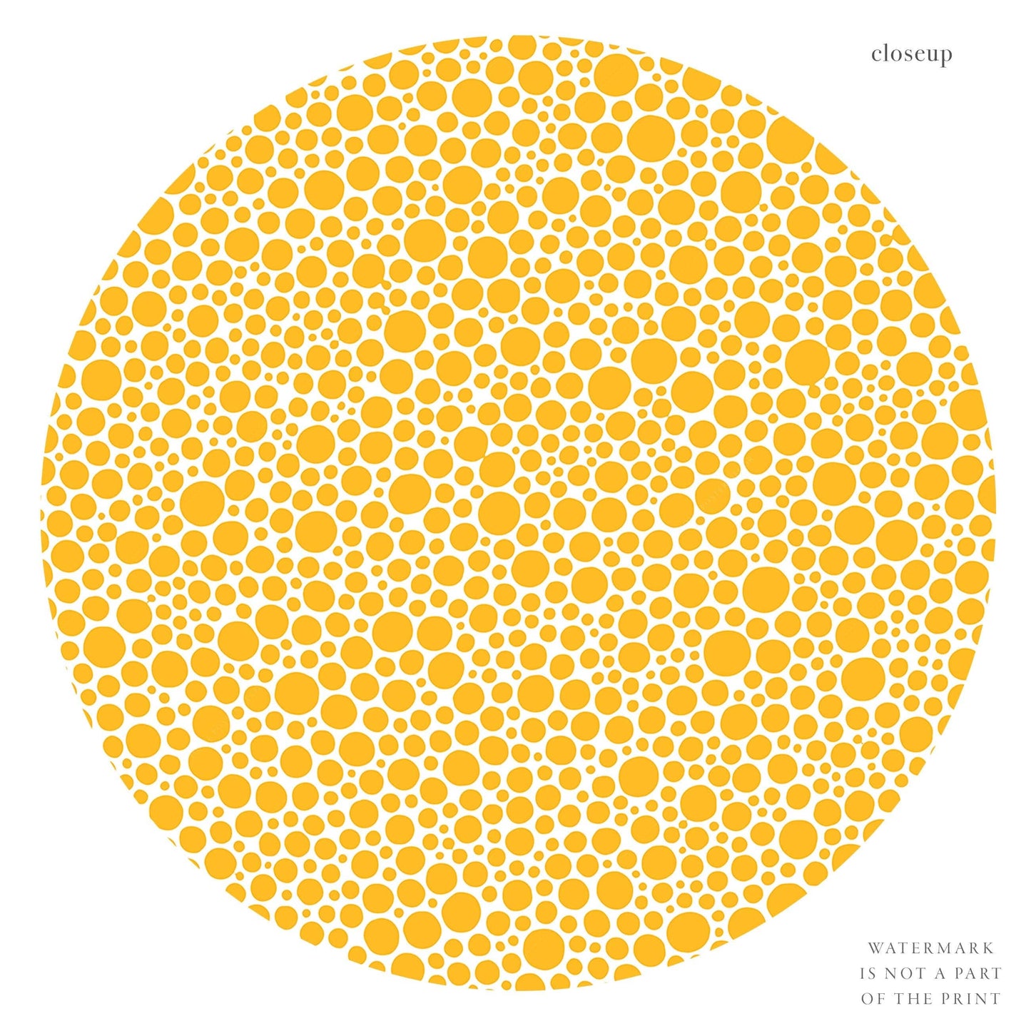 Yayoi Kusama Print, Yellow Dots, Exhibition poster