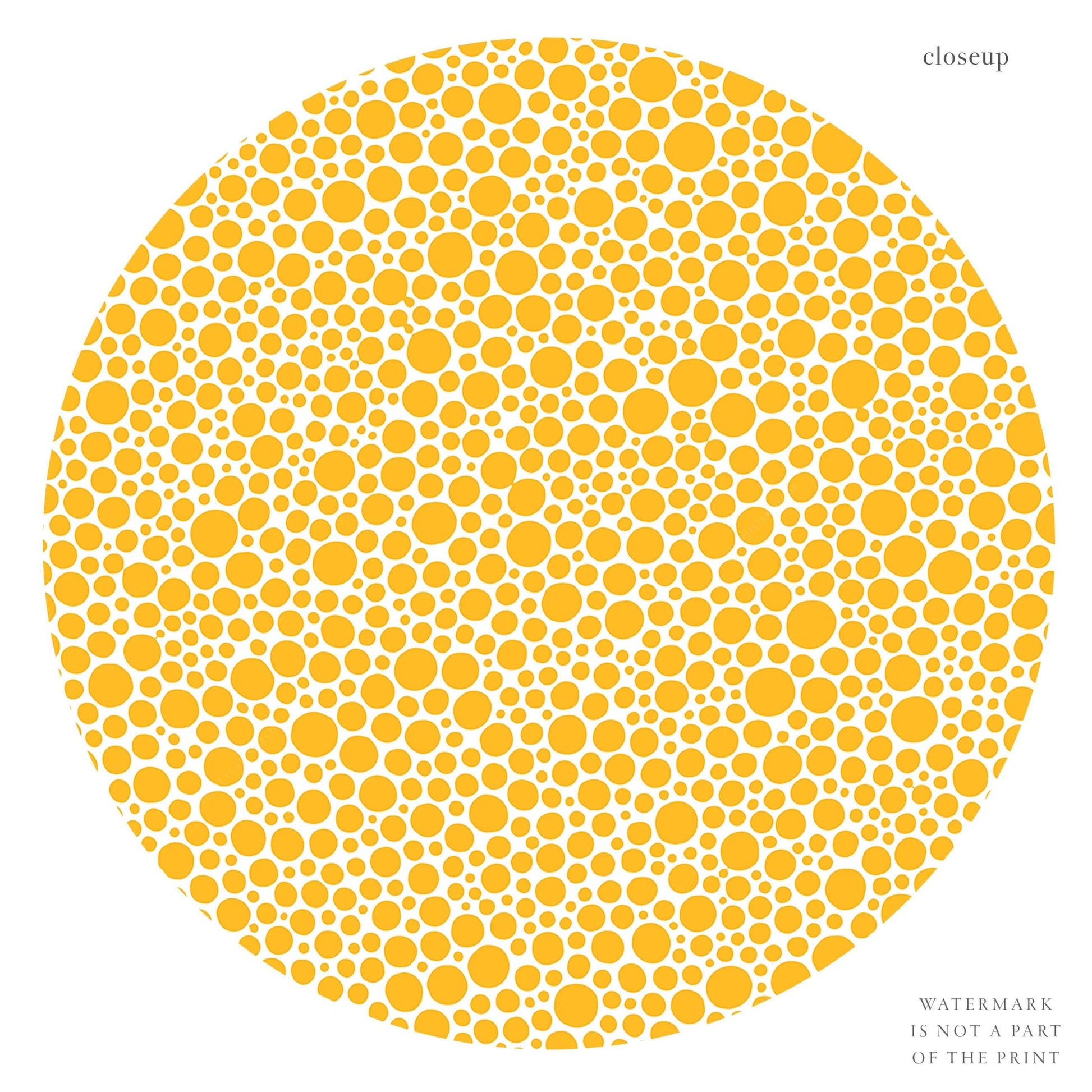 Yayoi Kusama Print, Yellow Dots, Exhibition poster