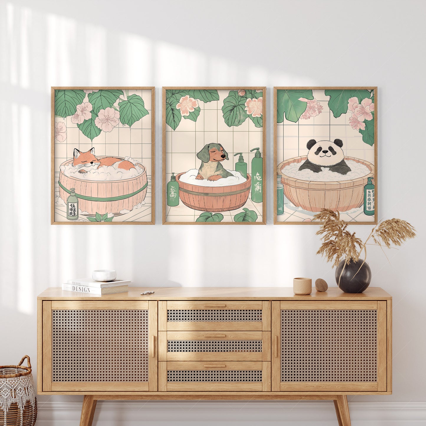 Set of Three Japandi Prints