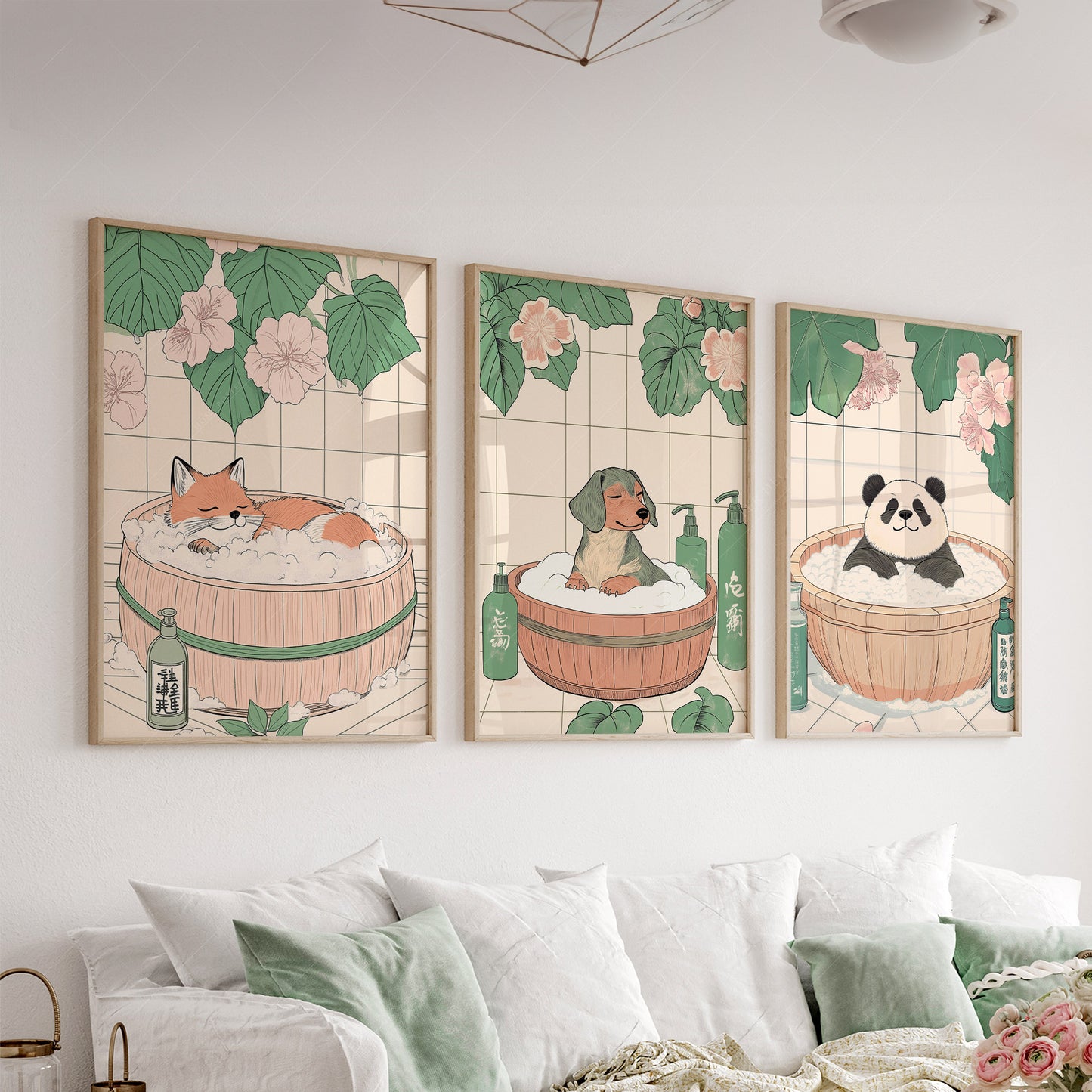 Set of Three Japandi Prints