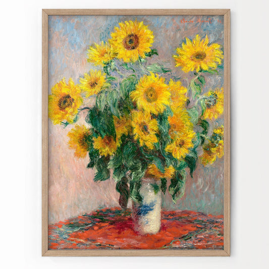 Claude Monet Single Claude Monet Poster, Monet Print, Bouquet Sunflowers, Floral Wall Decor, Flowers Print, Famous Painting, Monet Wall Art, HighQuality Print 5