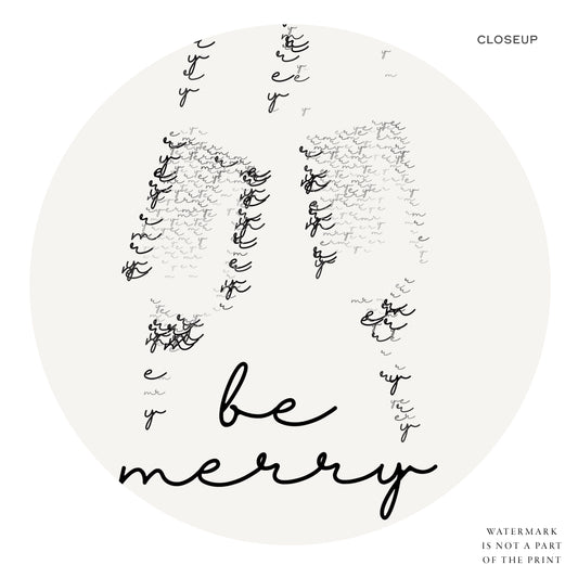 Eat Drink Be Merry Minimalist Print Set – Kitchen Wall Art Decor – 0033-05