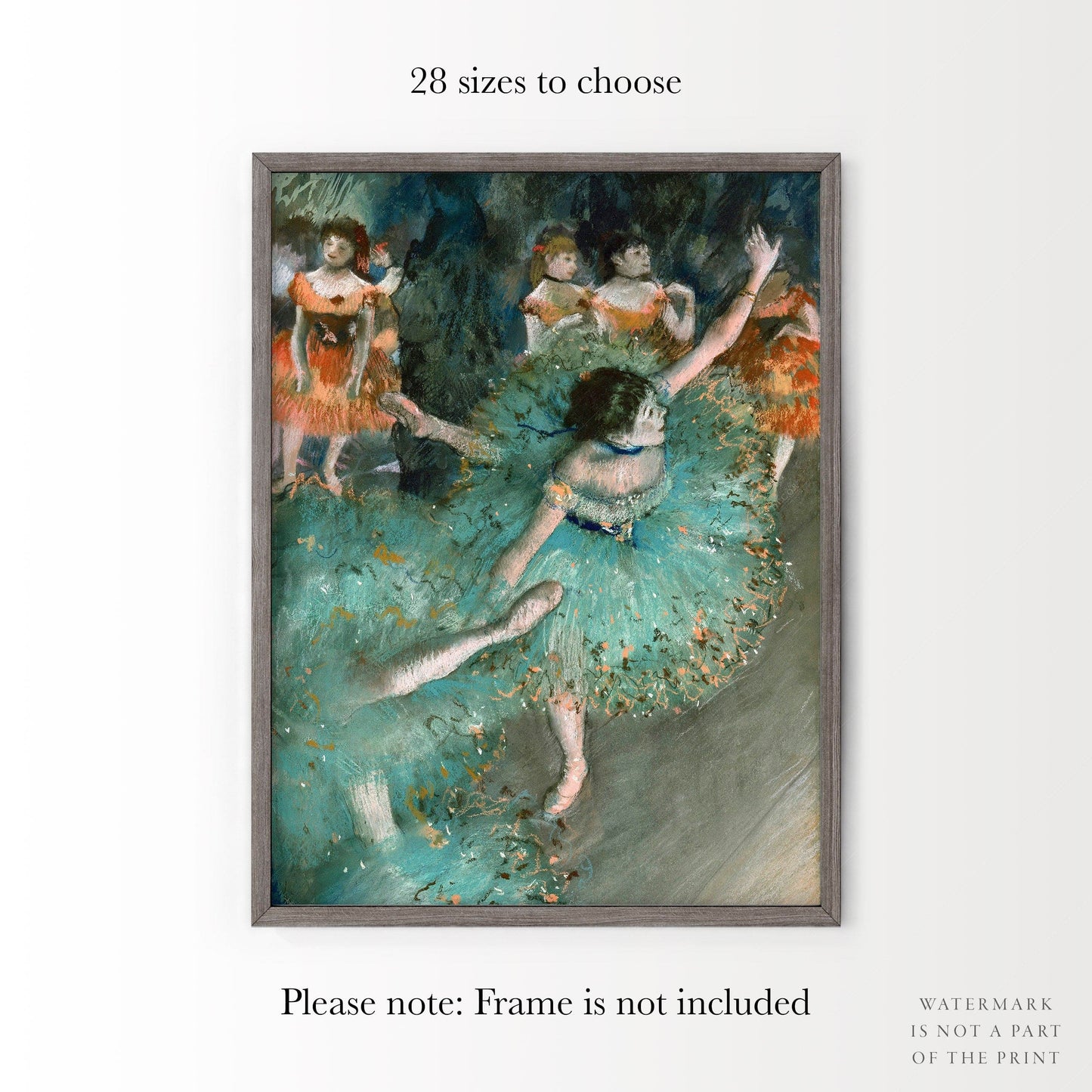 Home Poster Decor Single Edgar Degas Poster, Ballerina Wall Art, Dancer Poster, Girls Room Decor, Impressionism Art, Gift for her, Ballet Studio, Antique Painting