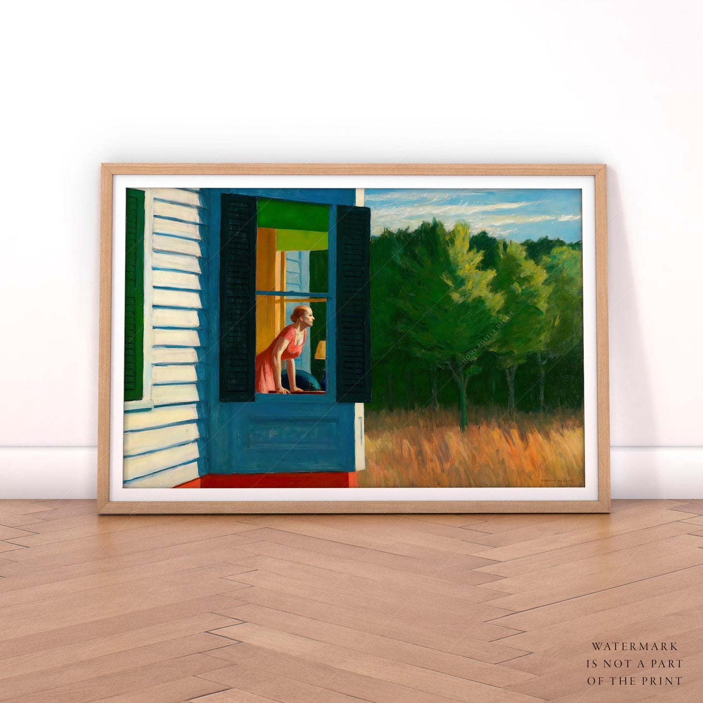 Home Poster Decor Single Edward Hopper Art, Cape Cod Morning, American Art, Museum exhibition, Modern Realism, Female Figure, Weeding Gift, Living Room, Famous Art