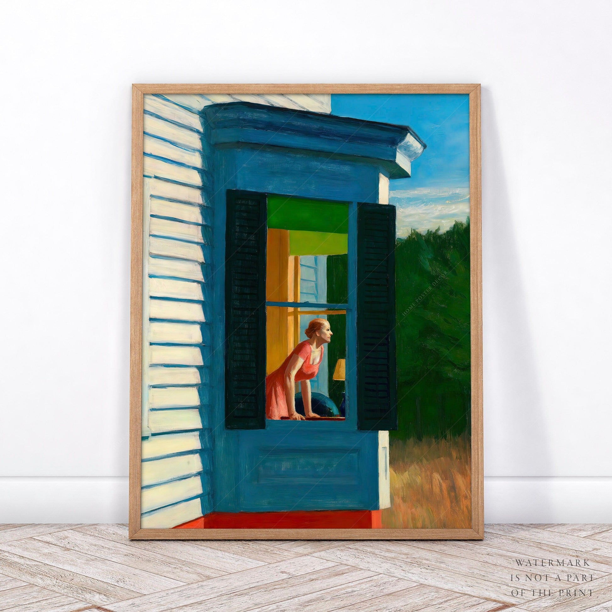 Home Poster Decor Single Edward Hopper Art, Cape Cod Morning, American Art, Museum exhibition, Modern Realism, Female Figure, Weeding Gift, Living Room, Famous Art