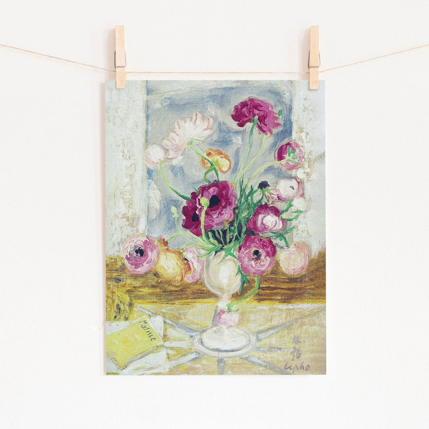 Home Poster Decor Flower in a vase by Matisse, Floral Wall Art, Mid Century Modern Prints