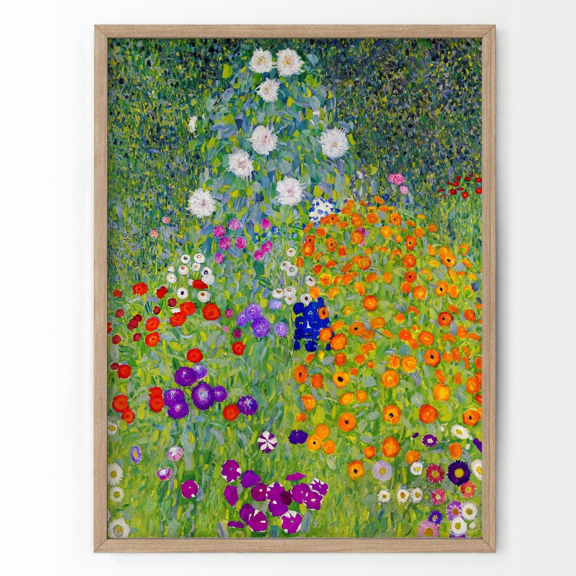 Home Poster Decor Single Gustav Klimt Poster, Klimt Garden, Klimt Flowers, Floral Wall Decor, Spring Wall Art, Gift Idea, Summer Wall Print, Gustav Klimt Painting