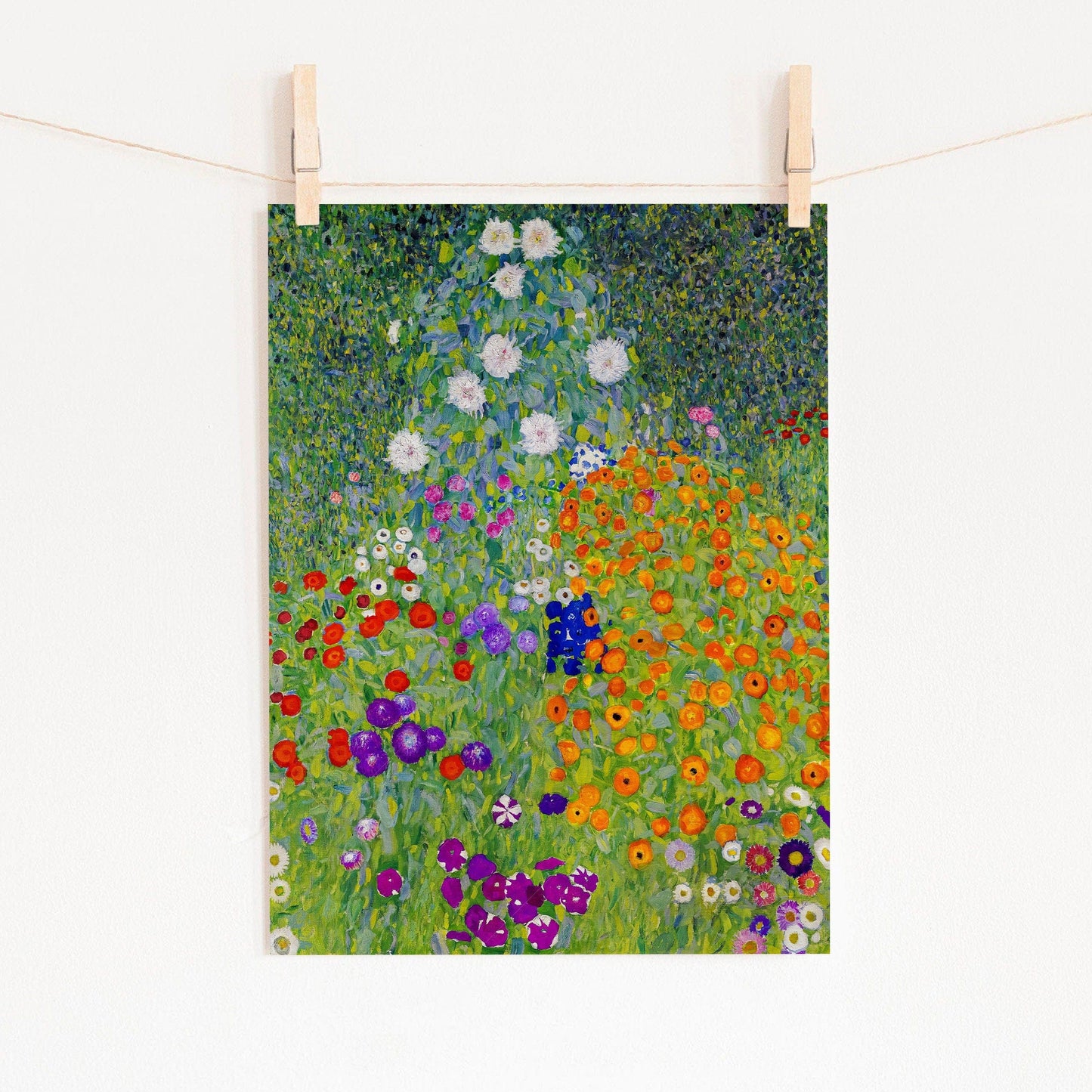 Home Poster Decor Single Gustav Klimt Poster, Klimt Garden, Klimt Flowers, Floral Wall Decor, Spring Wall Art, Gift Idea, Summer Wall Print, Gustav Klimt Painting