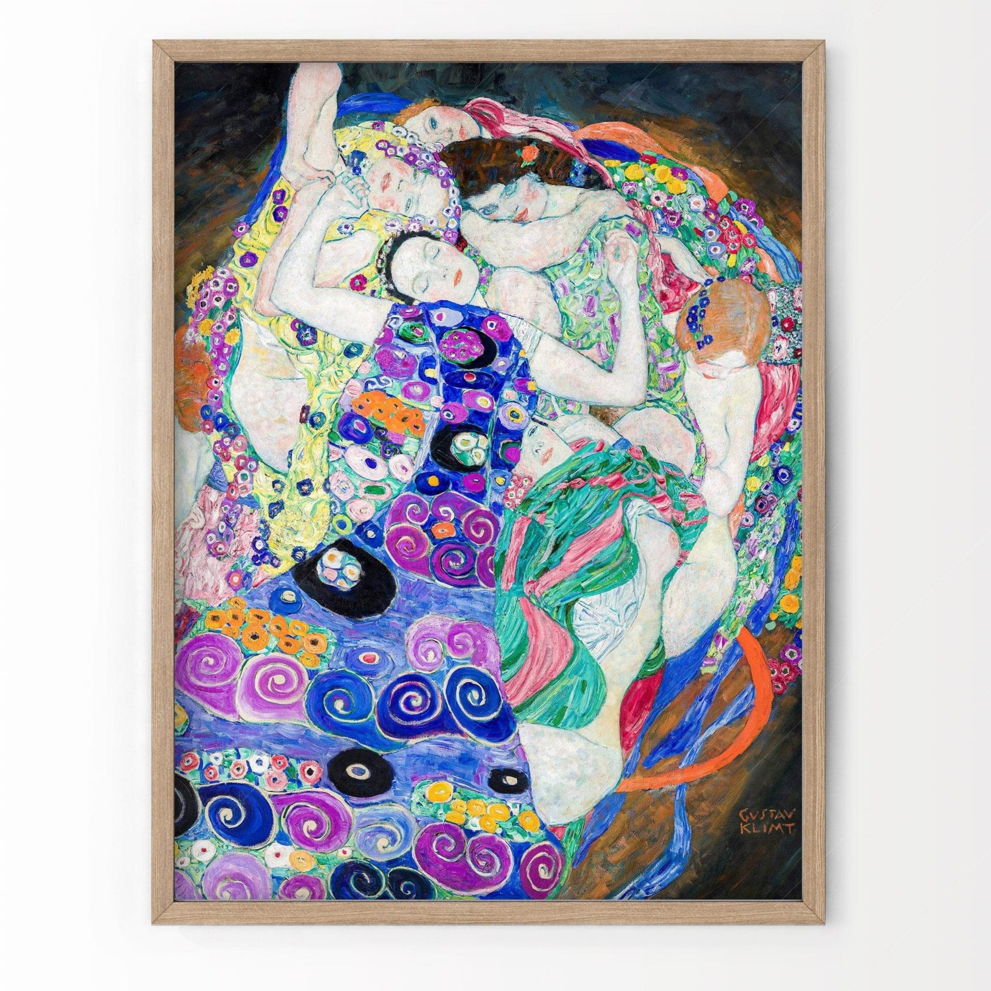 Home Poster Decor Single Gustav Klimt Poster, Klimt The Virgin, Famous Painting, Women Wall Art, Bedroom Wall Decor, Gift Idea, Klimt Print, Museum Quality Paper 5-7