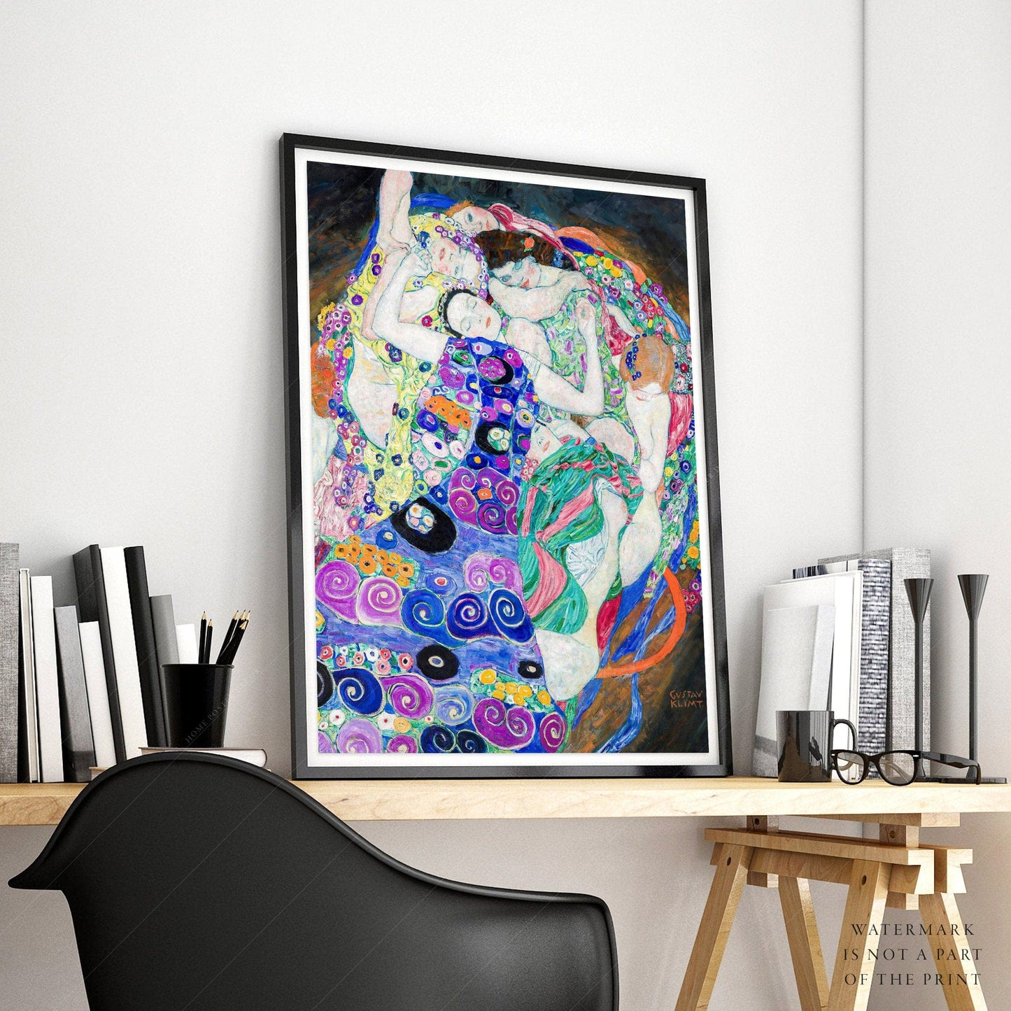 Home Poster Decor Single Gustav Klimt Poster, Klimt The Virgin, Famous Painting, Women Wall Art, Bedroom Wall Decor, Gift Idea, Klimt Print, Museum Quality Paper 5-7