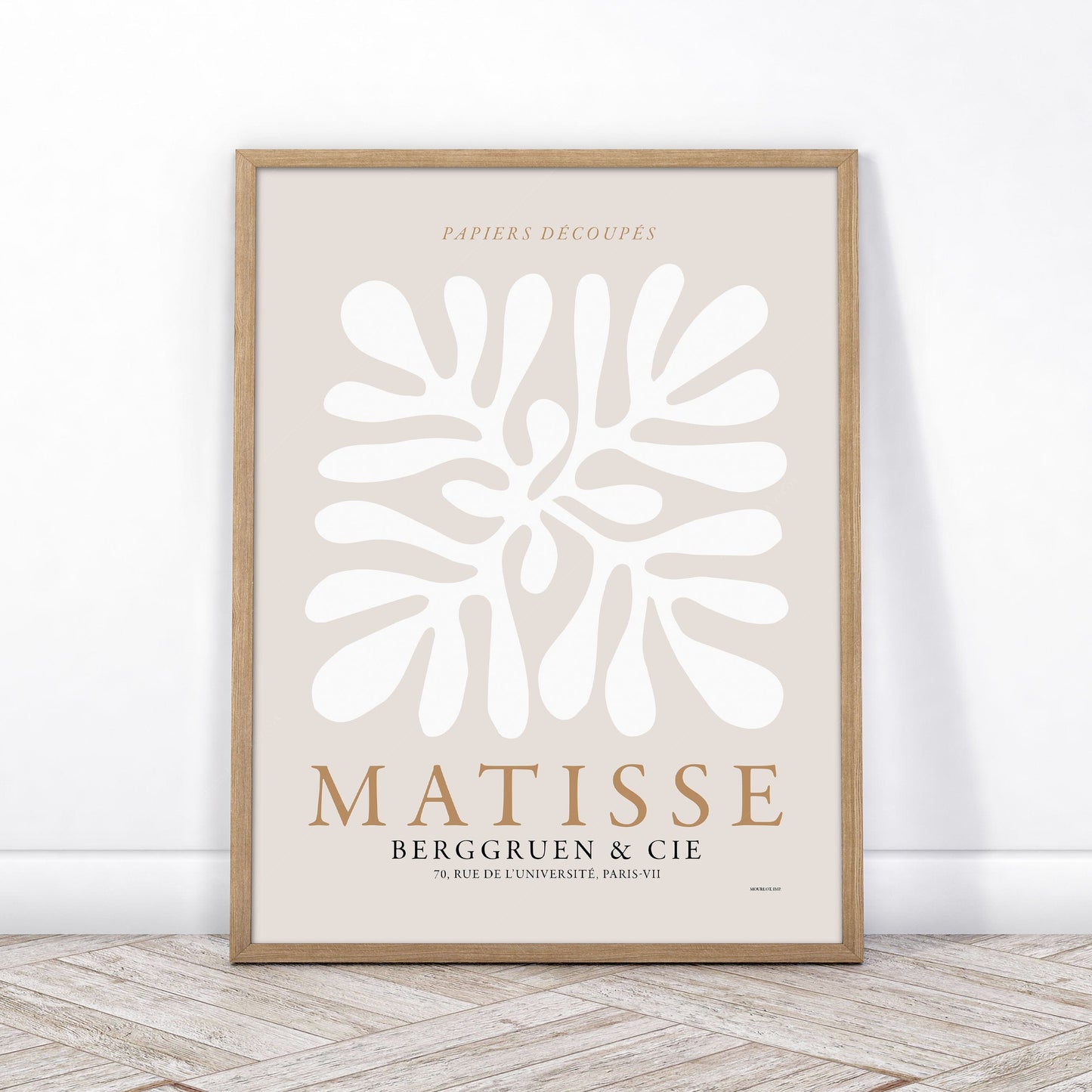 Home Poster Decor Henri Matisse, Beige Tones, The Cut Outs, Mid Century Modern, Neutral Wall Decor