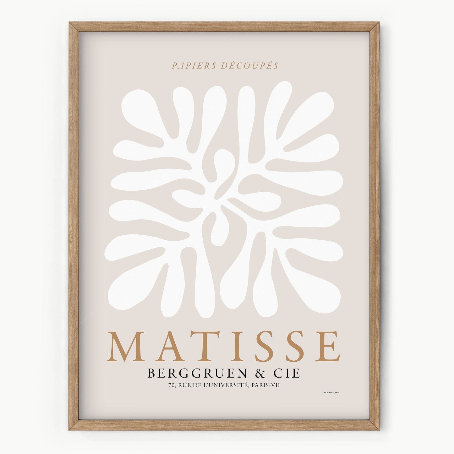 Home Poster Decor Henri Matisse, Beige Tones, The Cut Outs, Mid Century Modern, Neutral Wall Decor