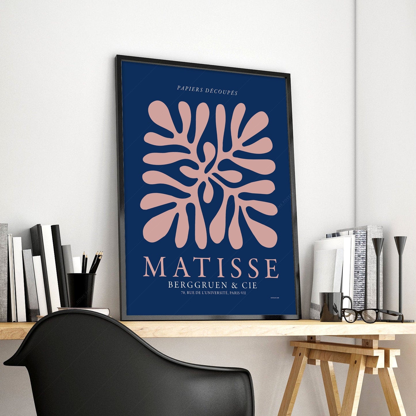 Home Poster Decor Henri Matisse, Coral Collection, Modern Room Decor