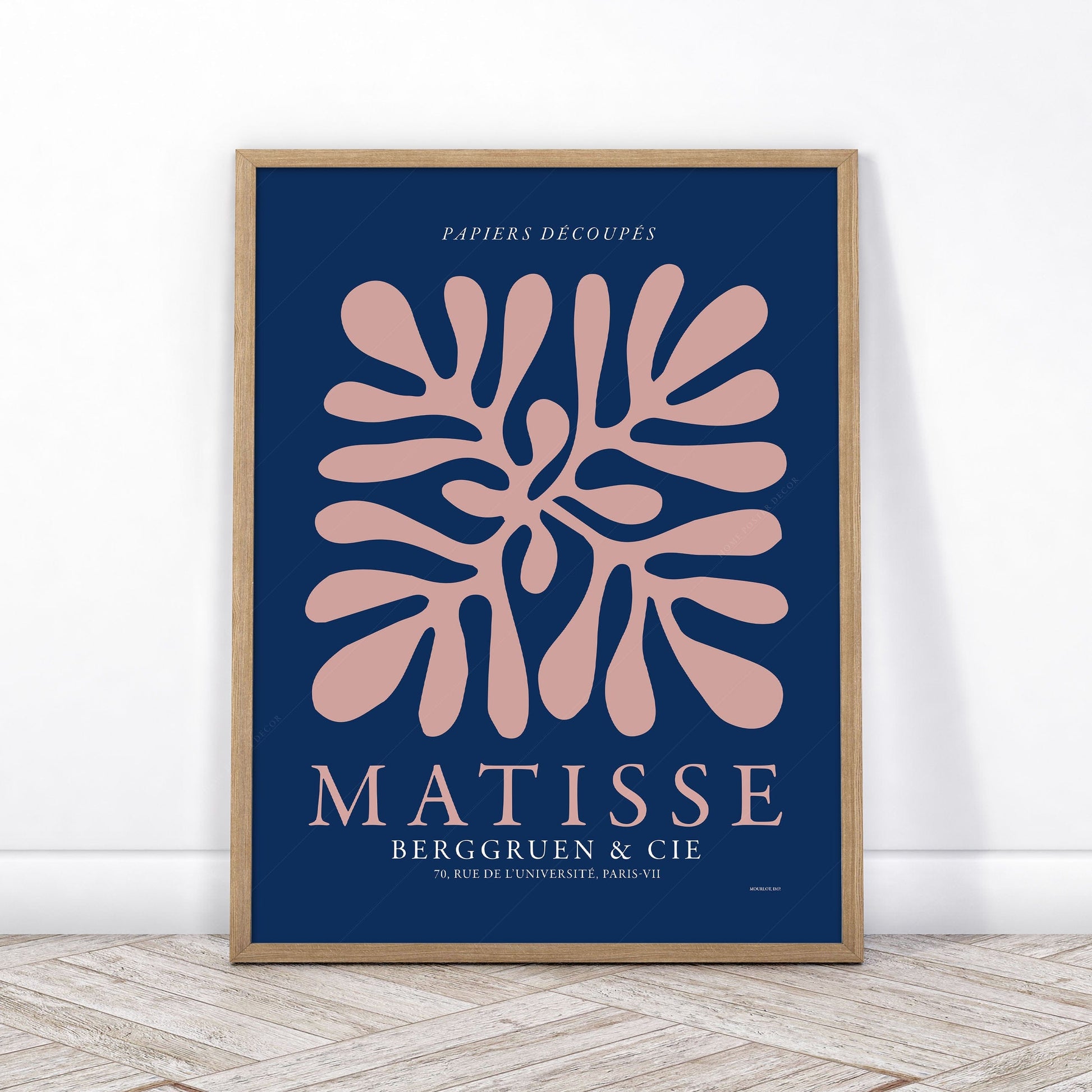 Home Poster Decor Henri Matisse, Coral Collection, Modern Room Decor