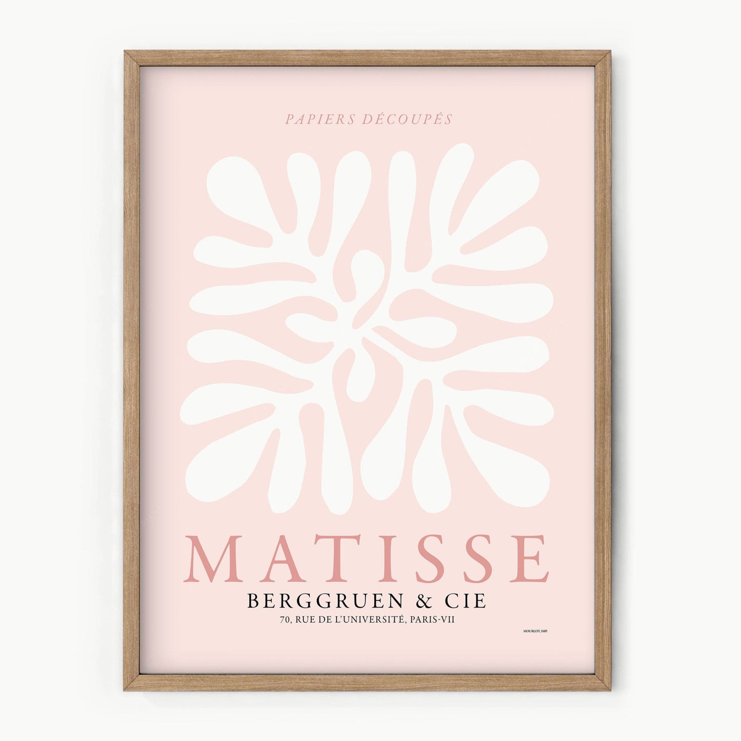 Home Poster Decor Henri Matisse, Coral Print,  Pink Wall Art, Bedroom Decor