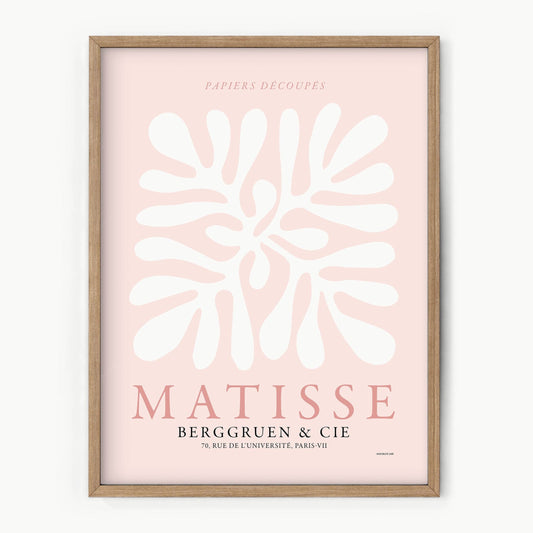 Home Poster Decor Henri Matisse, Coral Print,  Pink Wall Art, Bedroom Decor