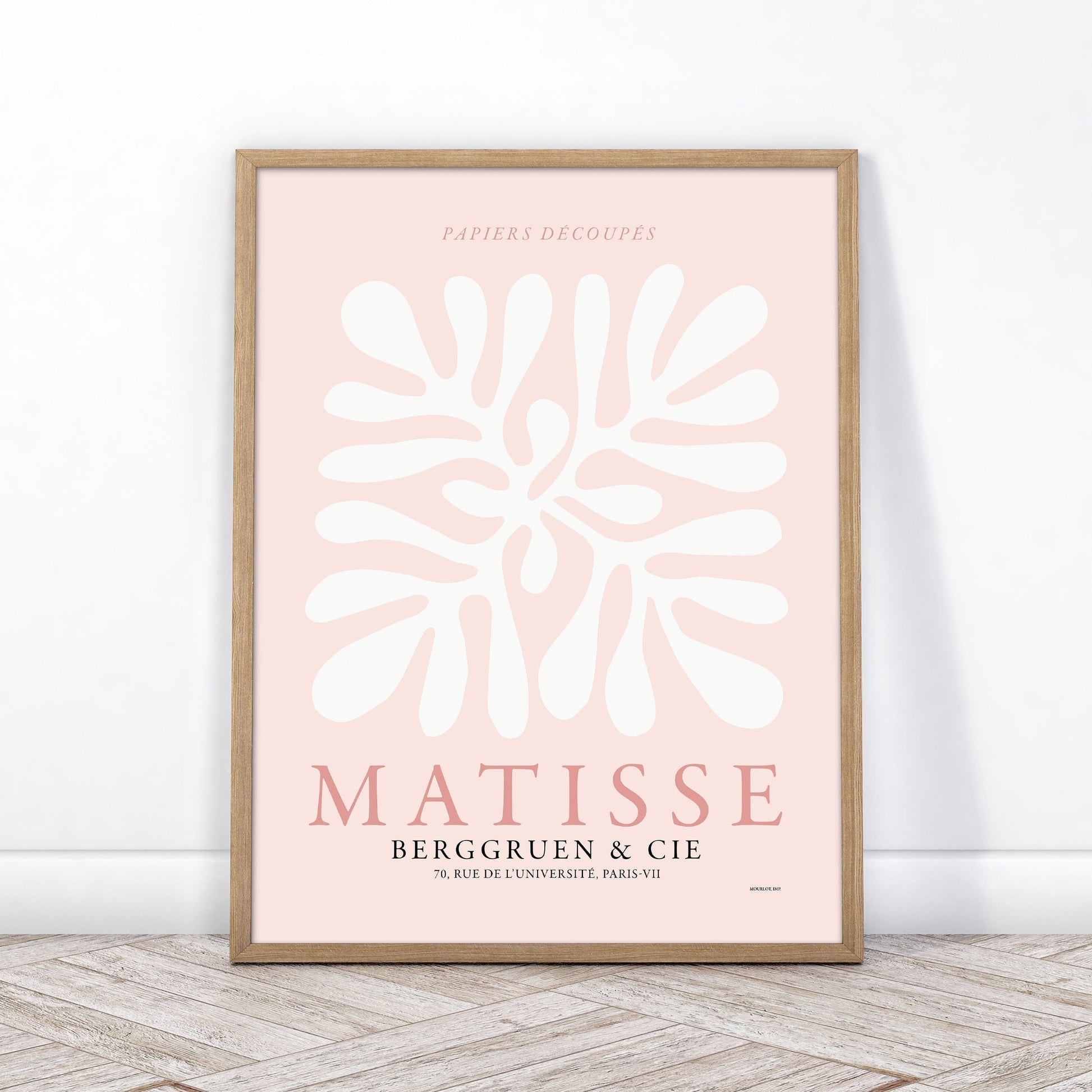 Home Poster Decor Henri Matisse, Coral Print,  Pink Wall Art, Bedroom Decor