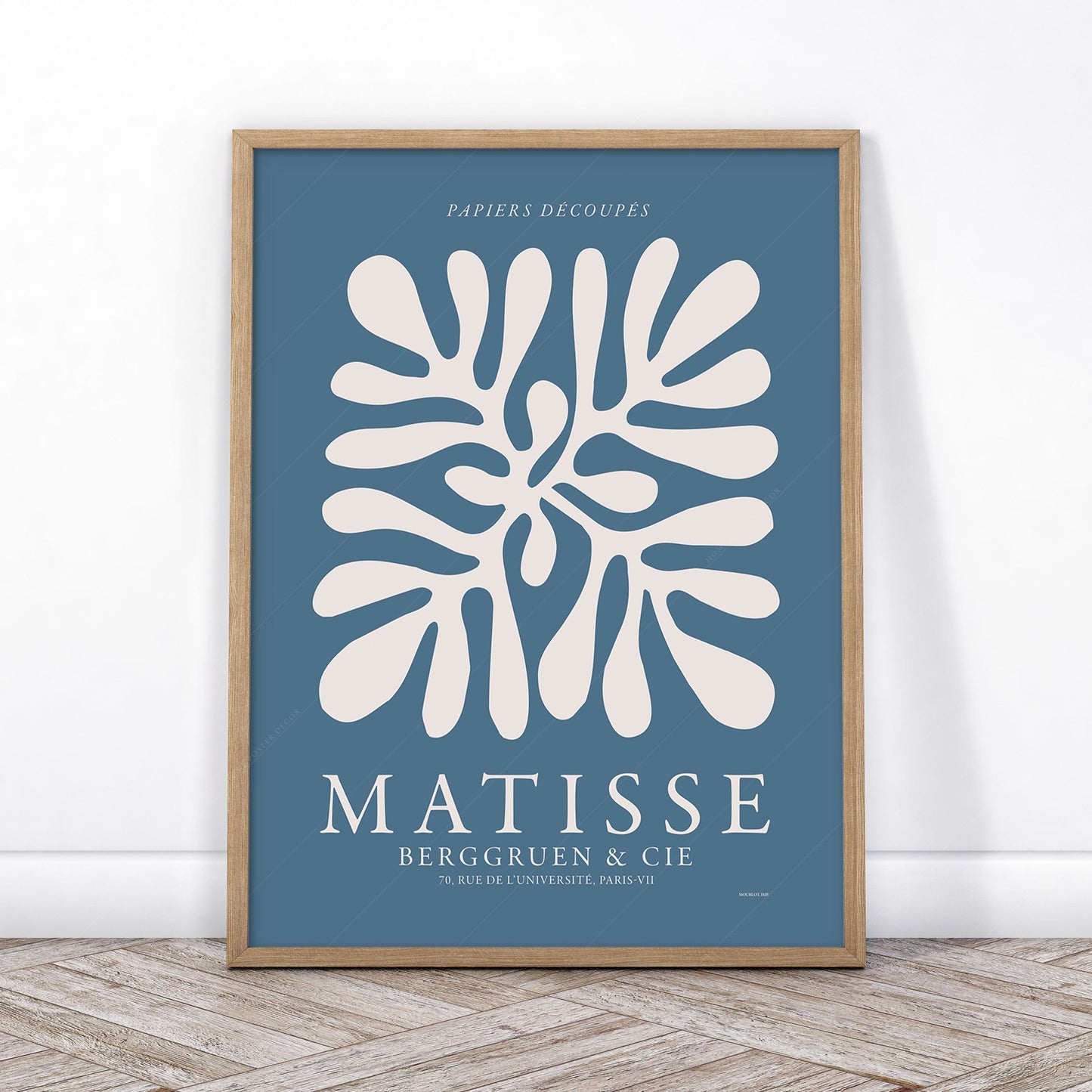 Home Poster Decor Henri Matisse Gallery Wall, Set of 3 Prints, Mid Century Modern, Blush Pink and Blue