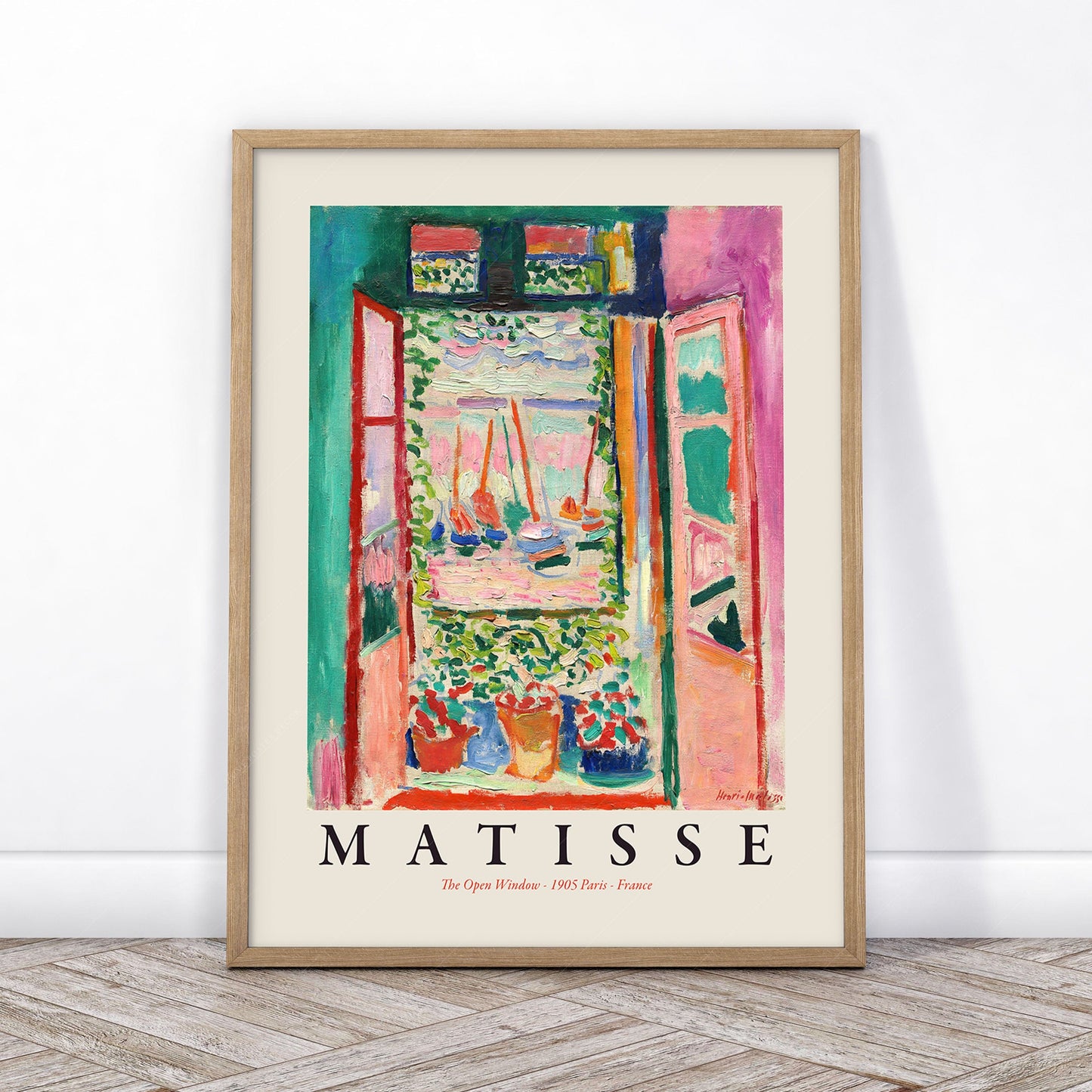 Home Poster Decor Art Print Henri Matisse Gallery Wall, Set of 3 Prints, The Open Window, View at Collioure, La Japonaise