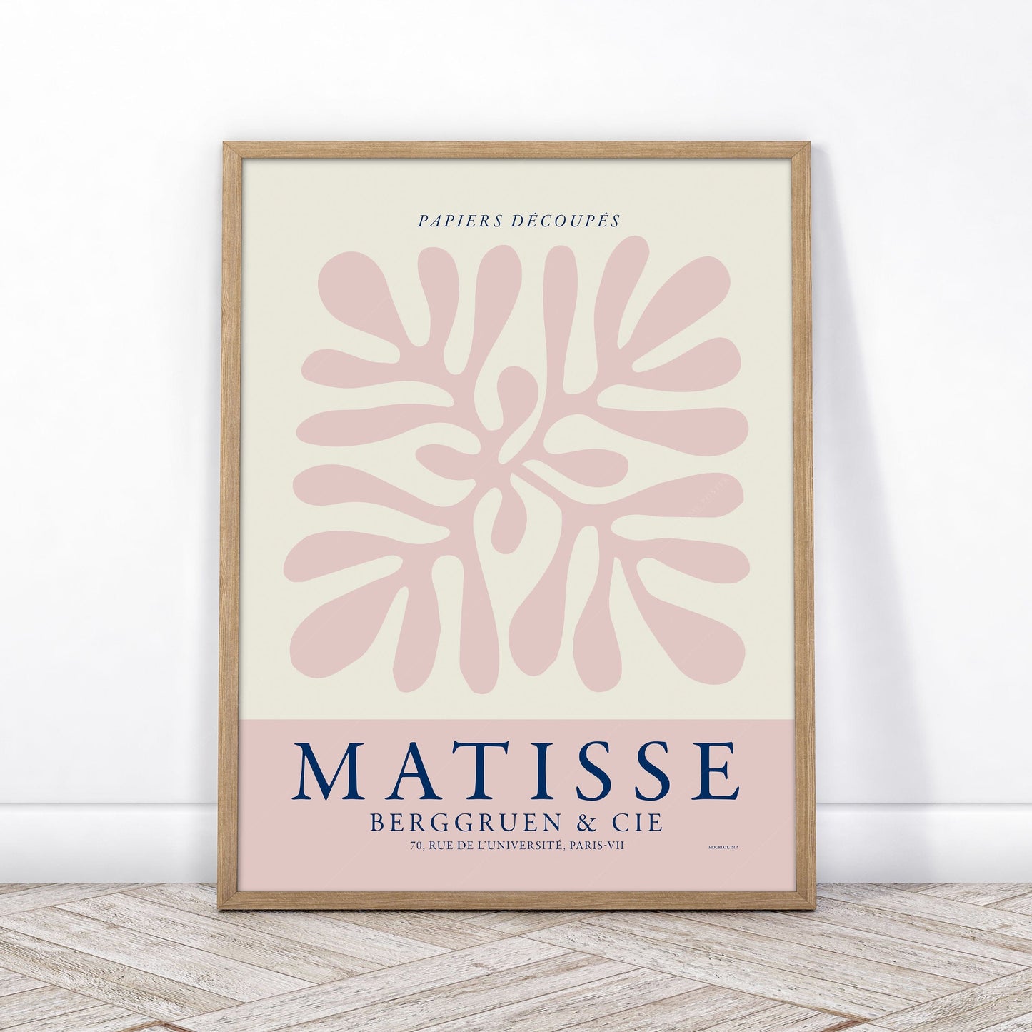 Home Poster Decor Henri Matisse, Light Pink Coral, Modern Wall Art, Gift Idea