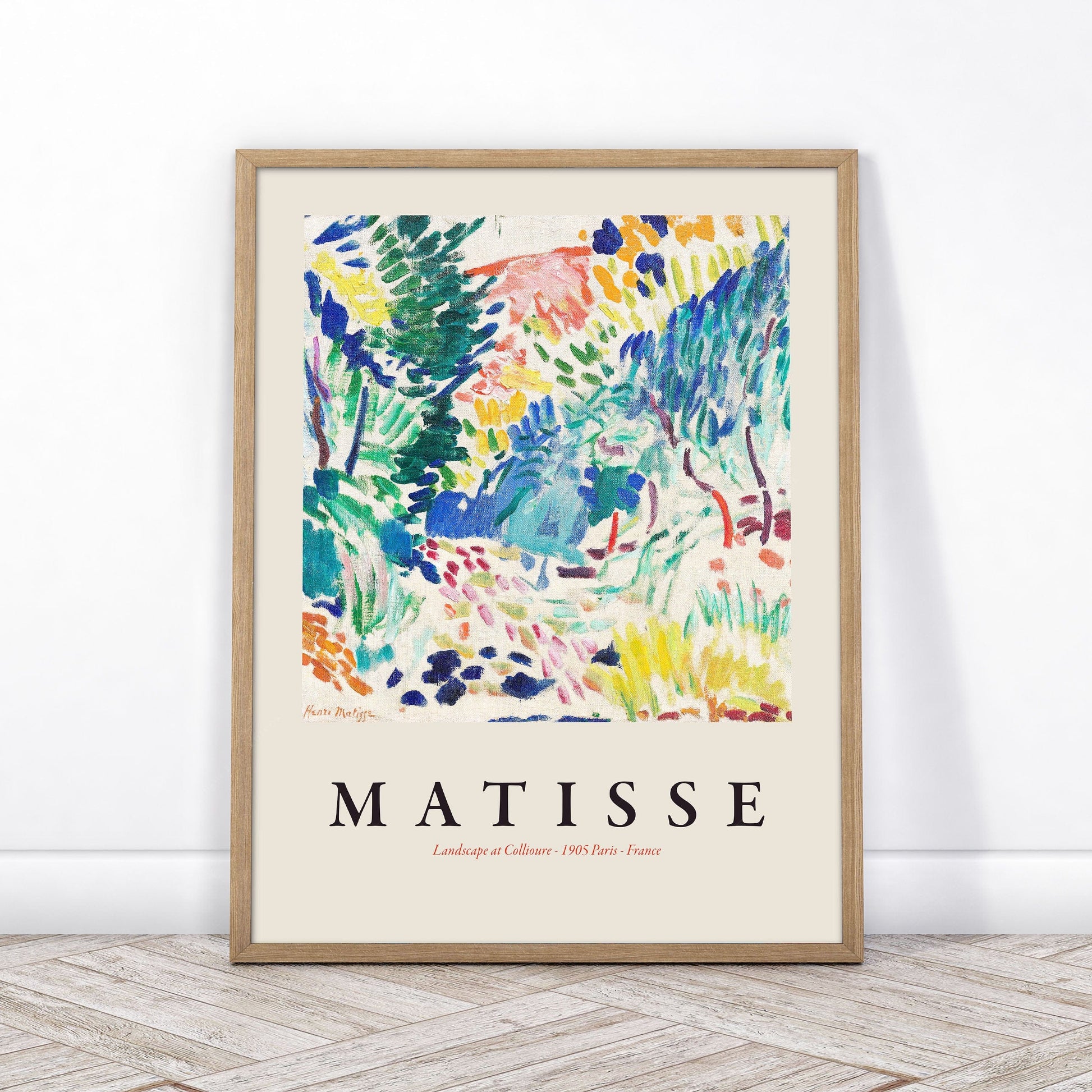 Home Poster Decor Henri Matisse Print, Landscape at Collioure, Exhibition Poster