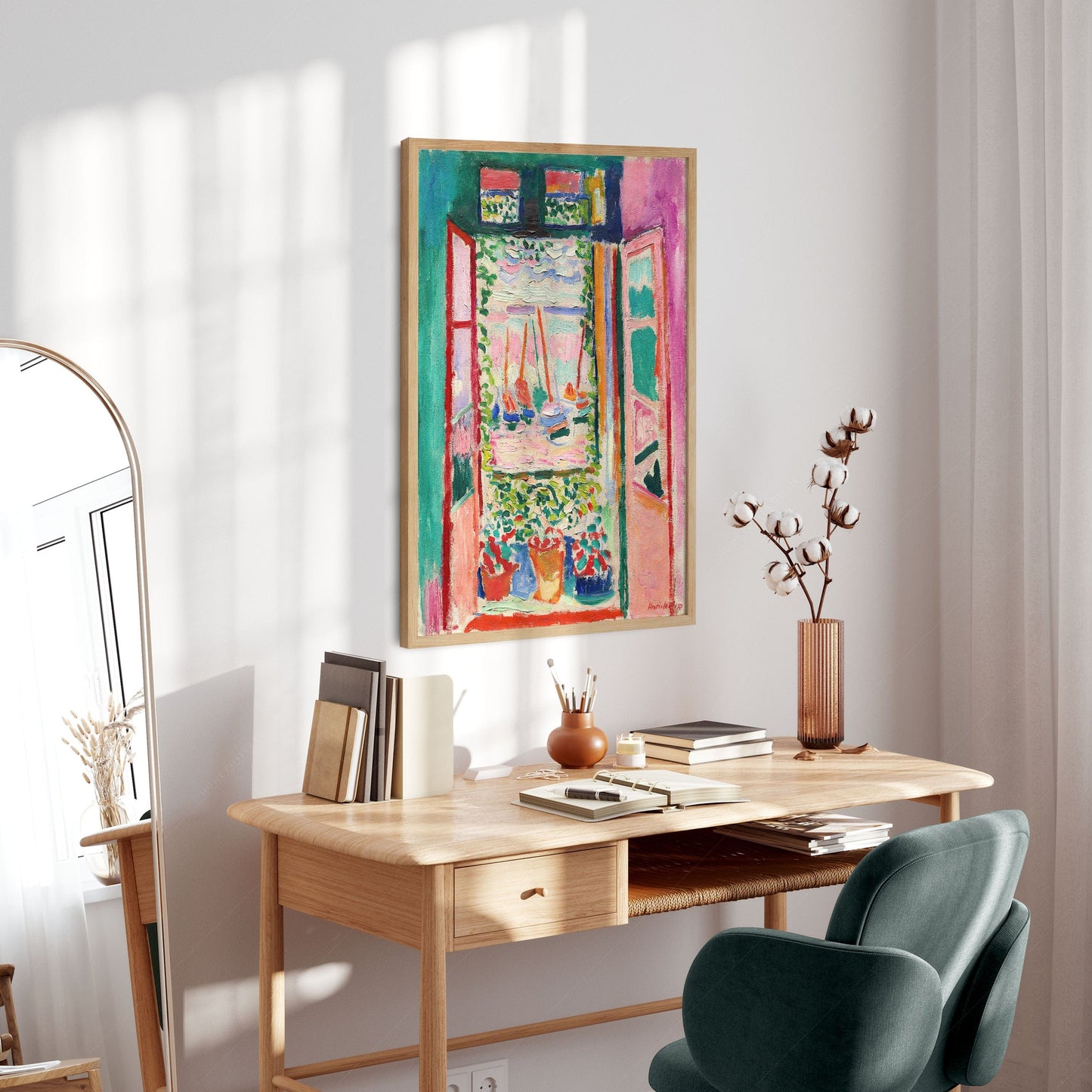 Home Poster Decor Henri Matisse Print, The Open Window, Colourful Wall Decor