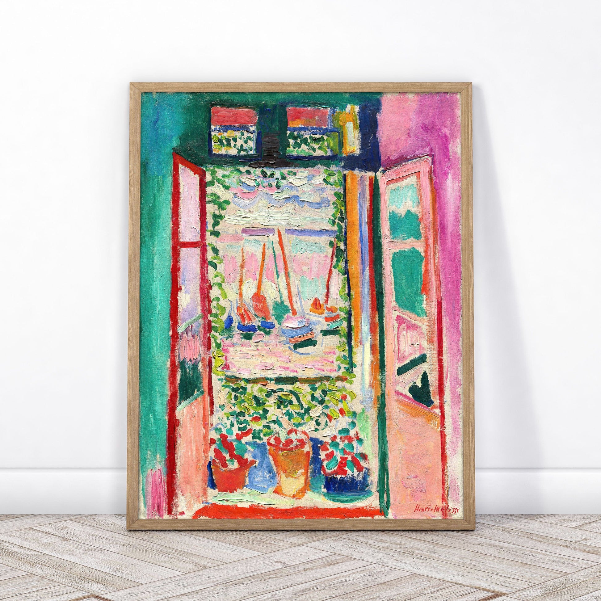 Home Poster Decor Henri Matisse Print, The Open Window, Colourful Wall Decor