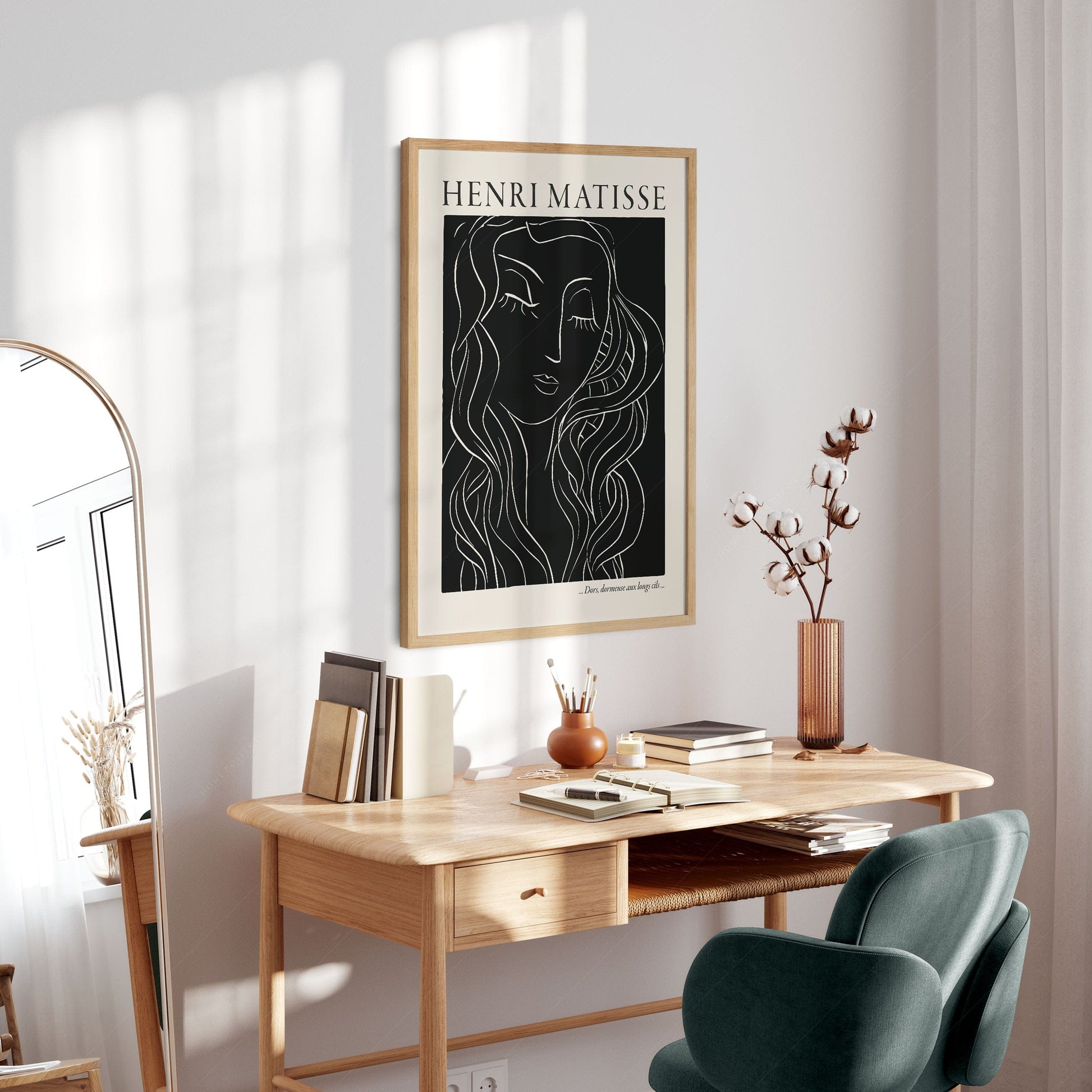 Home Poster Decor Henri Matisse Print, Woman Face, High Quality Museum Print