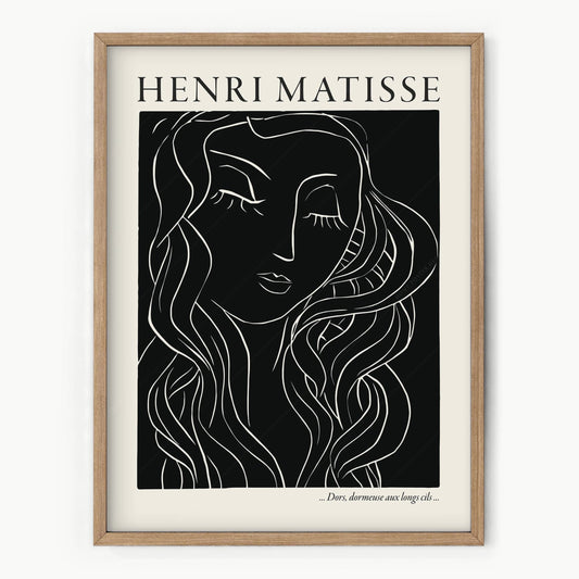 Home Poster Decor Henri Matisse Print, Woman Face, High Quality Museum Print