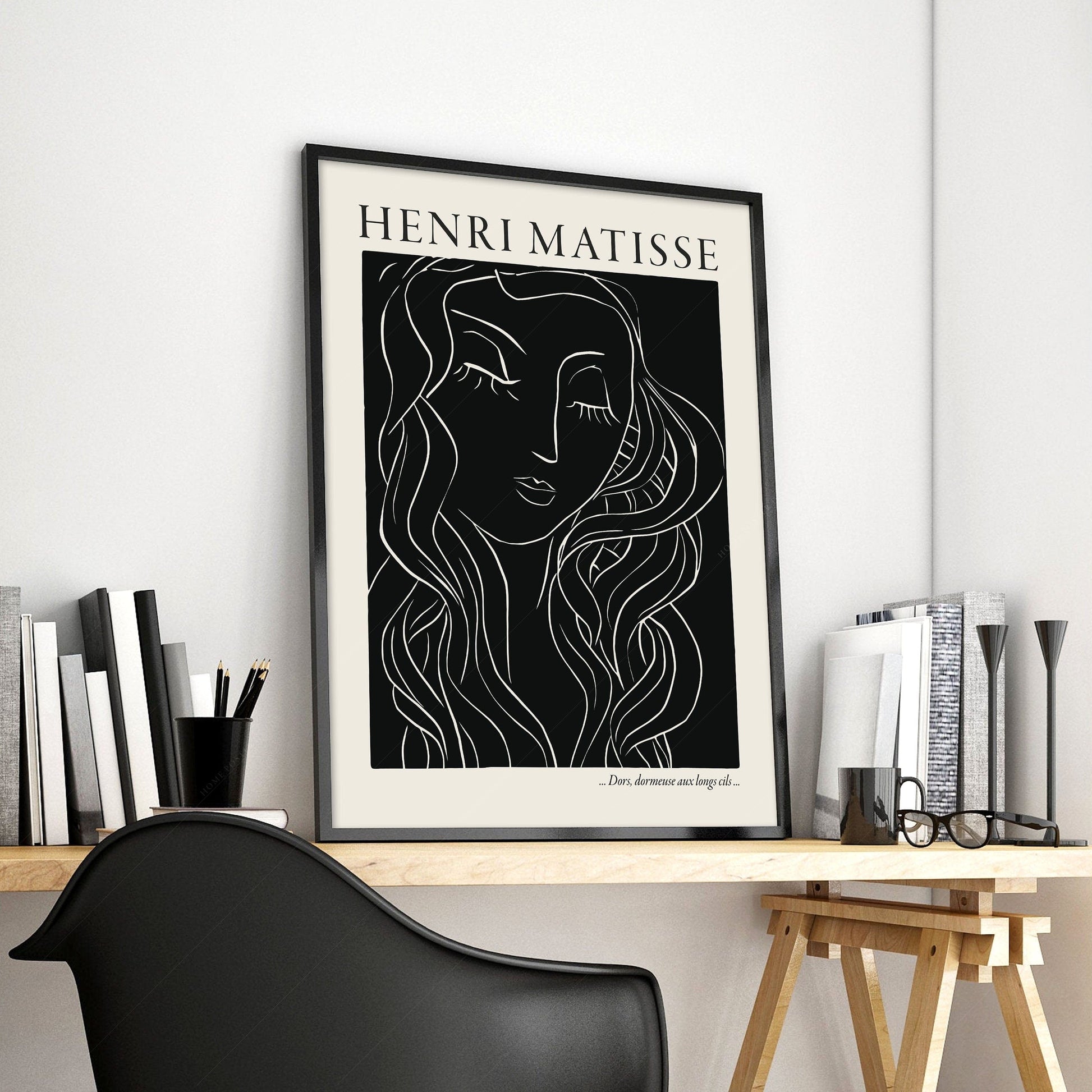 Home Poster Decor Henri Matisse Print, Woman Face, High Quality Museum Print