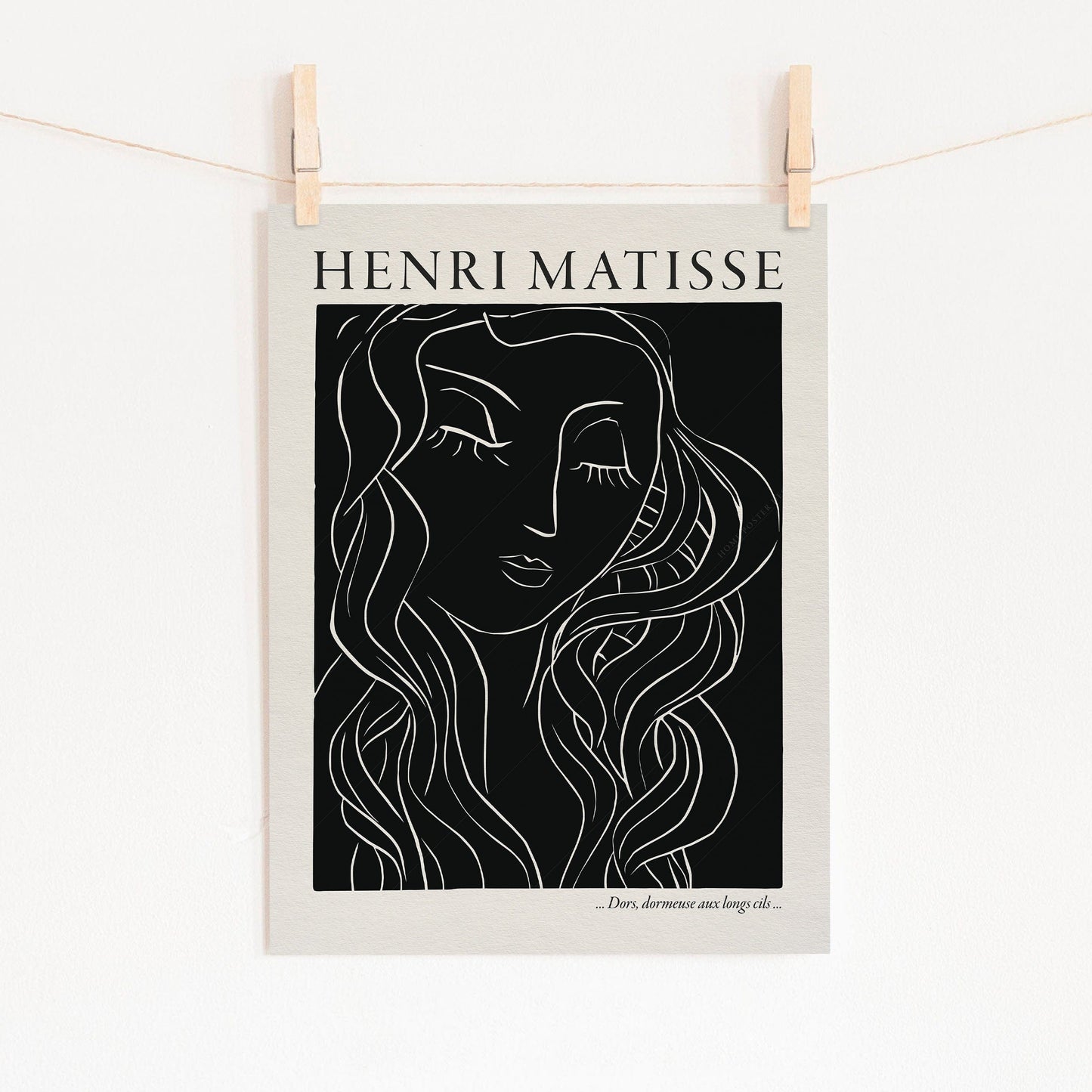 Home Poster Decor Henri Matisse Print, Woman Face, High Quality Museum Print