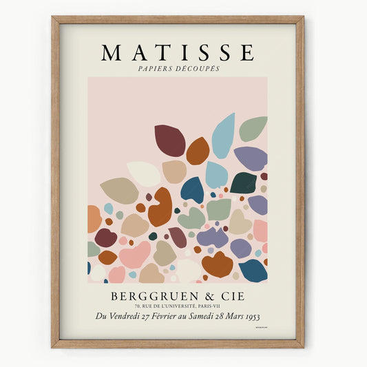 Home Poster Decor Henri Matisse, The Cut Outs, Mid Century Modern Art, Pink Wall Art