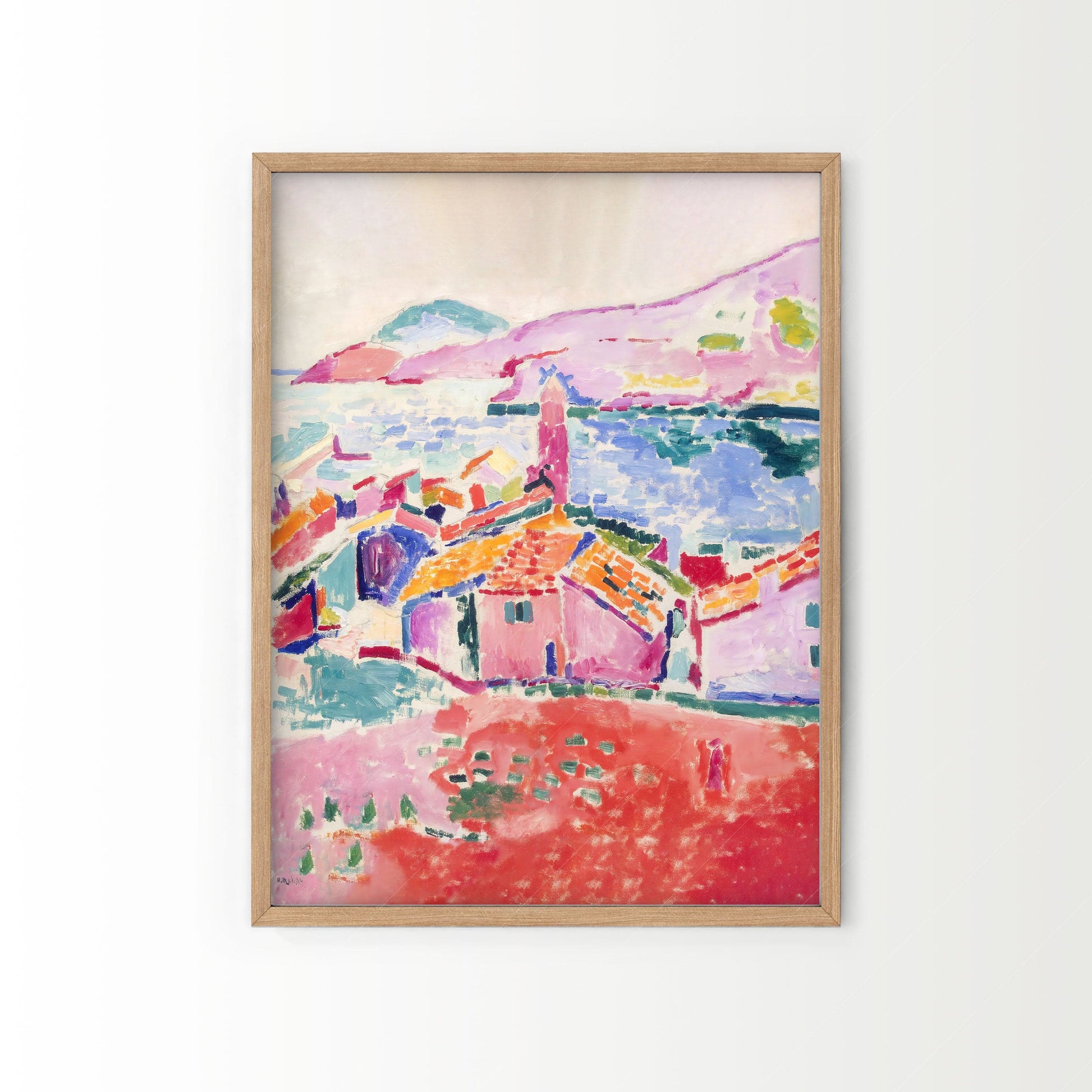 Home Poster Decor Henri Matisse, The Open Window, Landscape at Collioure