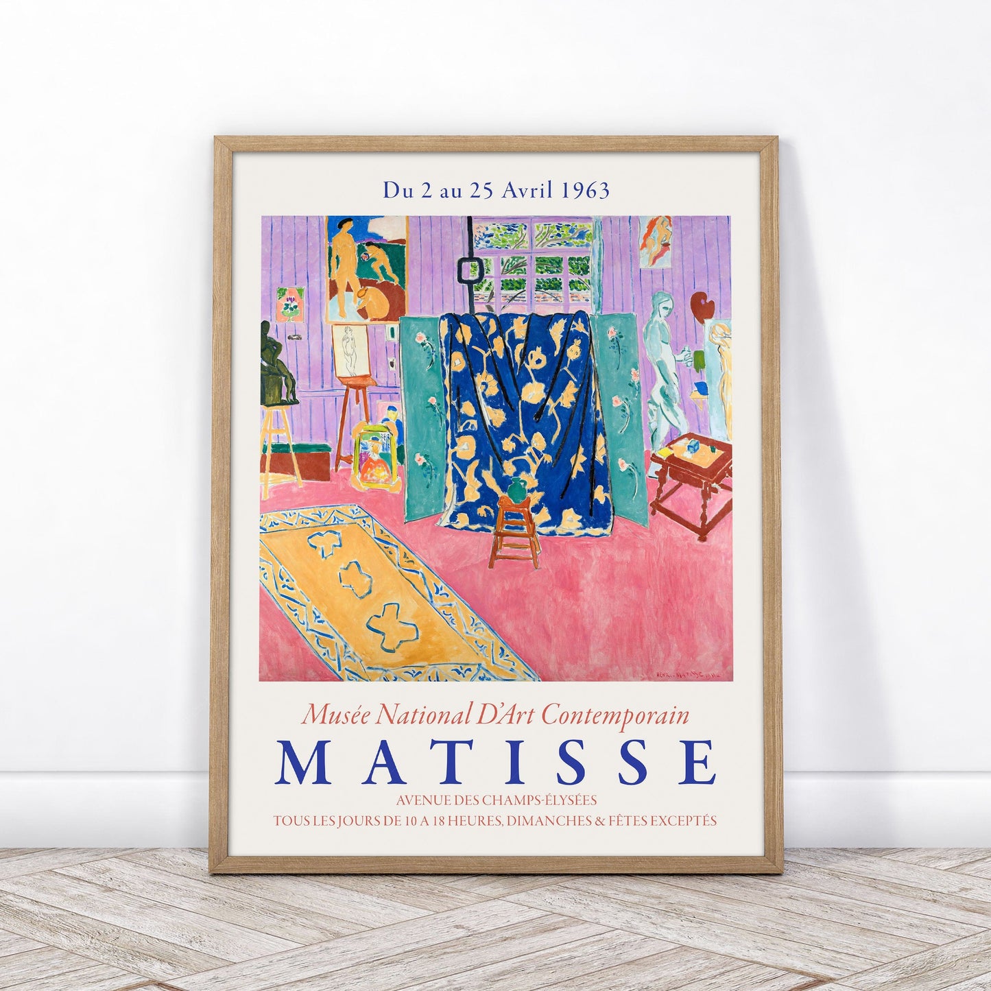 Home Poster Decor Henri Matisse, The Pink Studio, Famous Painting, Wedding Gift Idea