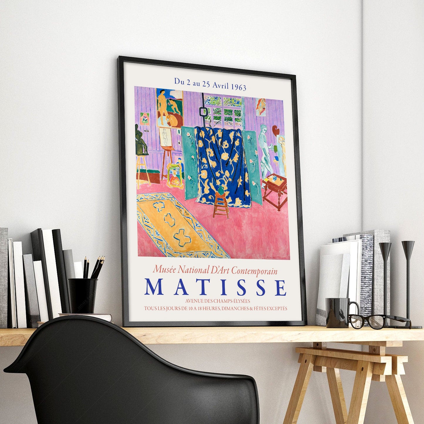 Home Poster Decor Henri Matisse, The Pink Studio, Famous Painting, Wedding Gift Idea