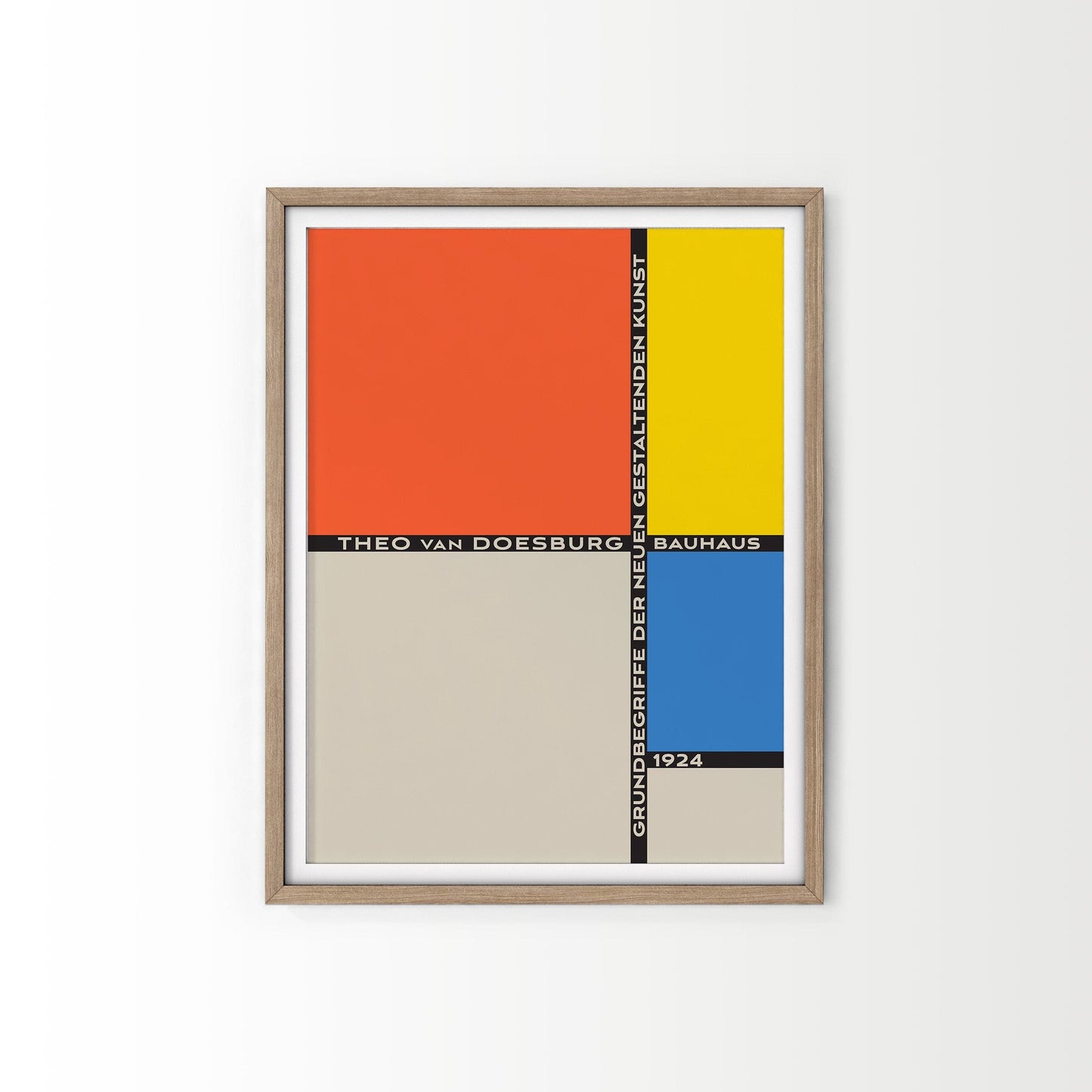 Bauhaus Poster, Mid-Century Modern Wall Decor