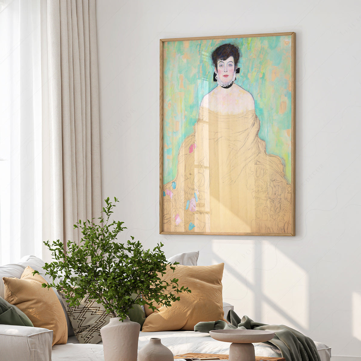 Gustav Klimt Portrait of Amelie Klimt Art Print — artwork preview 6
