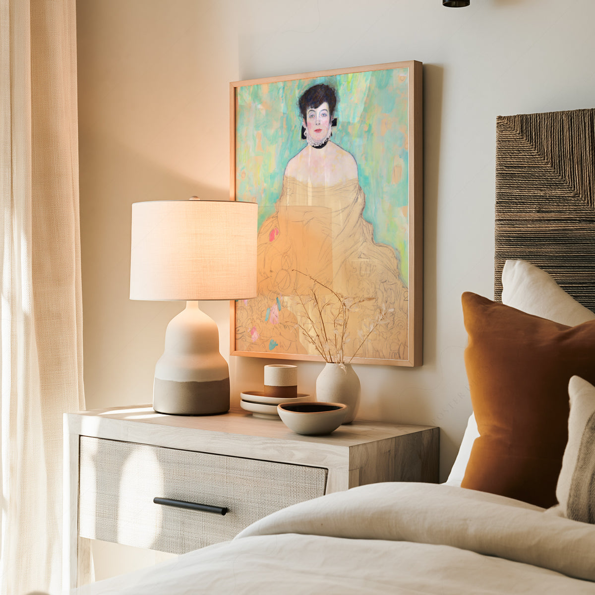 Gustav Klimt Portrait of Amelie Klimt Art Print — artwork preview 19