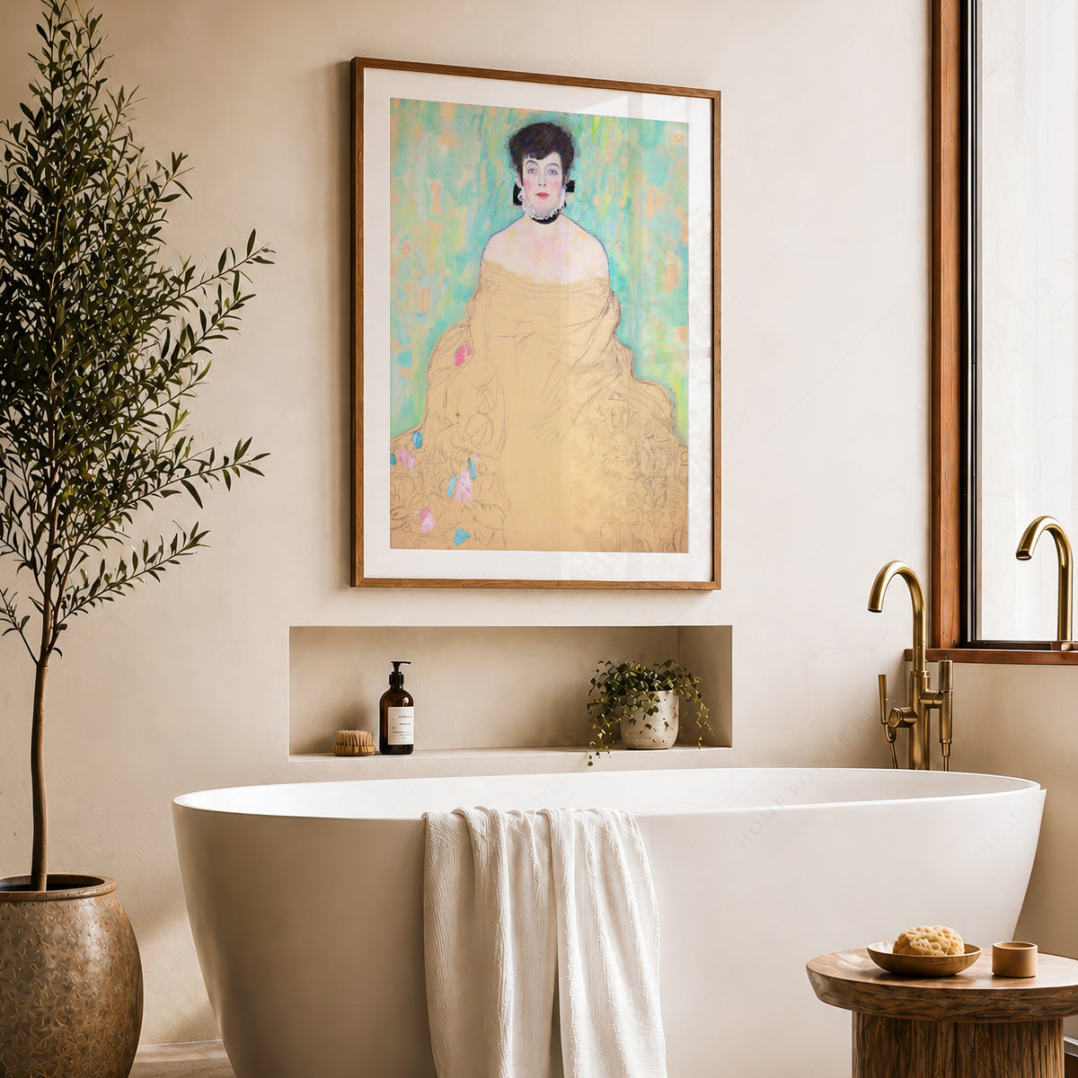 Gustav Klimt Portrait of Amelie Klimt Art Print — artwork preview 22