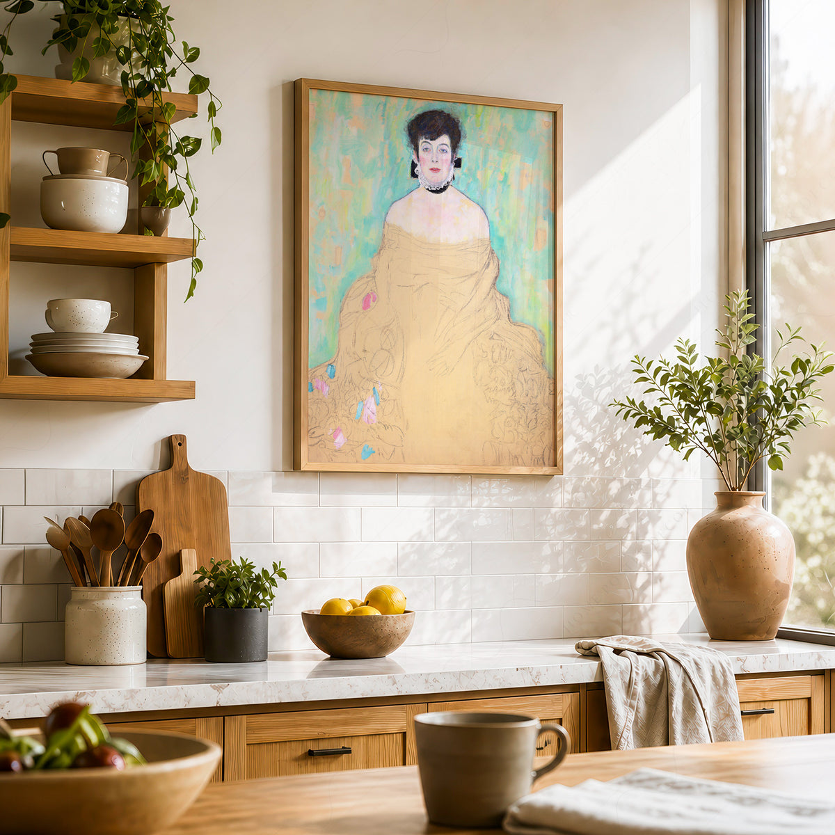Gustav Klimt Portrait of Amelie Klimt Art Print — artwork preview 23