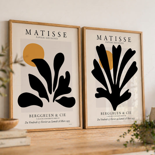 Henri Matisse Cut-Outs Set of 2 Prints – Modern Exhibition Poster Art — artwork preview 8