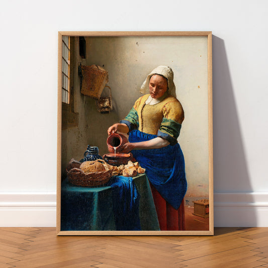Johannes Vermeer The Milkmaid Art Print – Dutch Golden Age Wall Decor — artwork preview 2