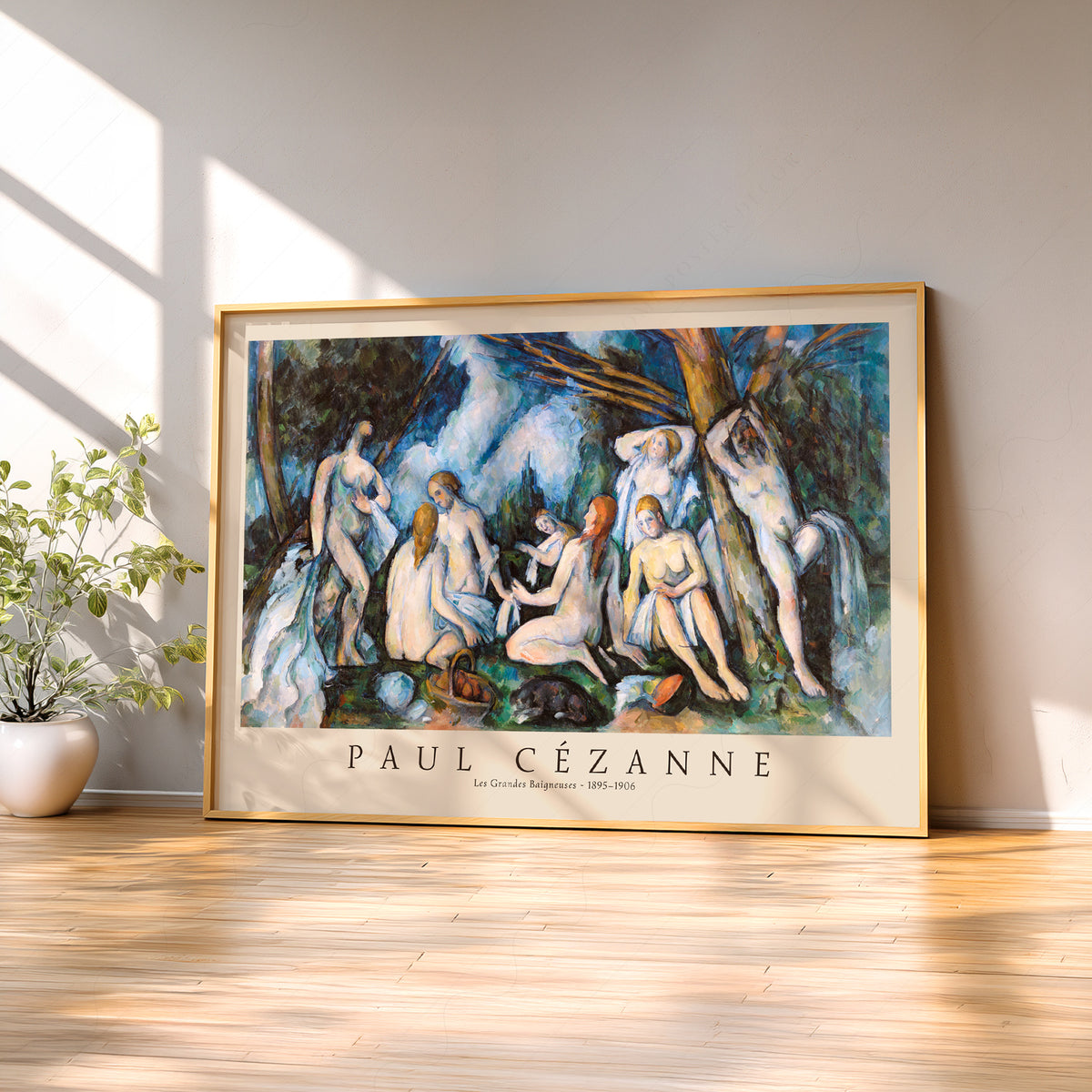 Paul Cezanne Bathers Exhibition Poster Art Print — artwork preview 2