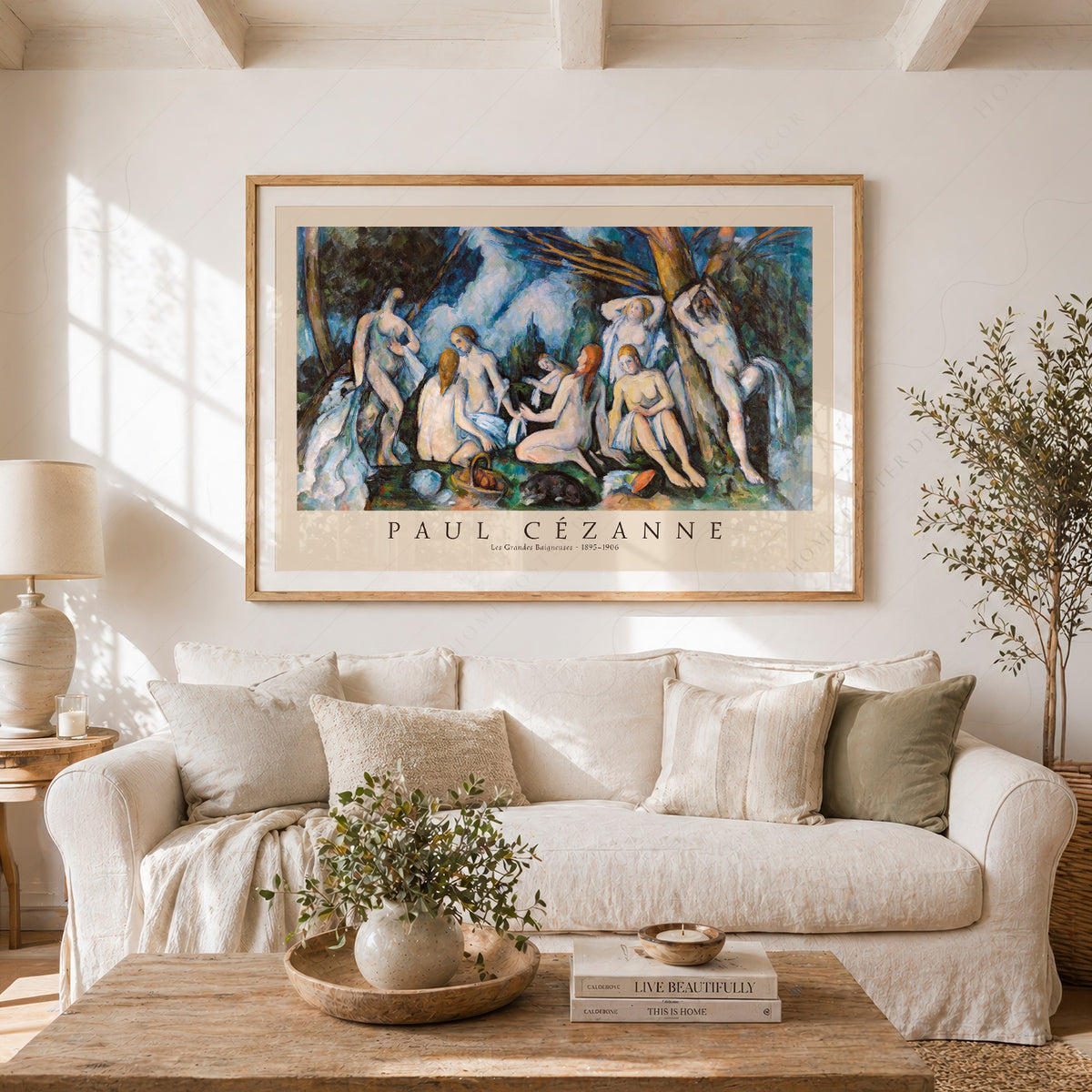 Paul Cezanne Bathers Exhibition Poster Art Print — artwork preview 23
