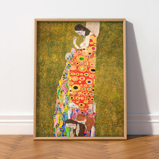 Gustav Klimt Hope II Art Print – Art Nouveau Wall Art Poster — artwork preview 2