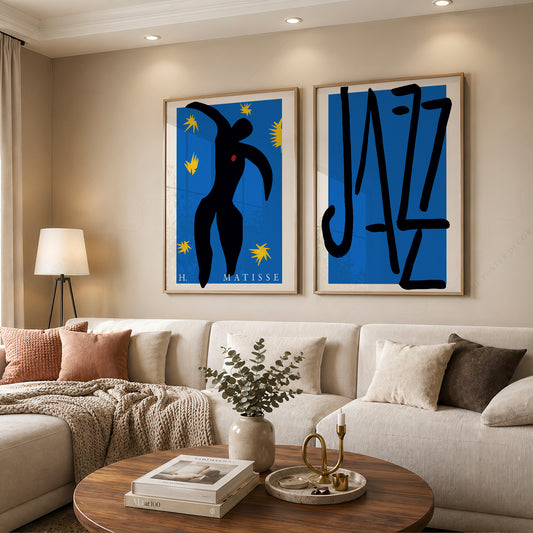 Henri Matisse Jazz Print Set of 2 – Icarus Blue Wall Art Poster — artwork preview 12