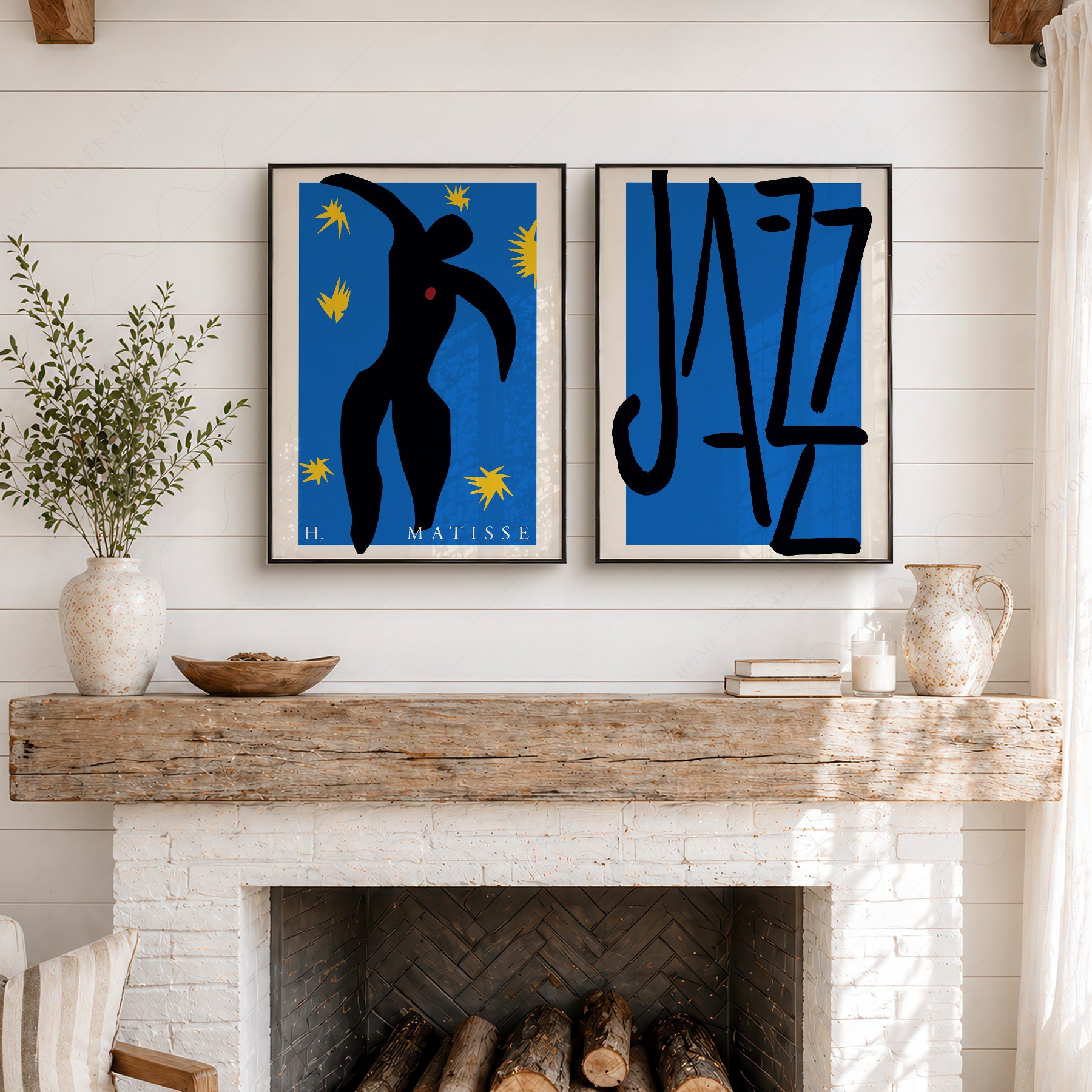 Matisse Jazz Print Set of 2 – Icarus Wall Art | Home Poster Decor