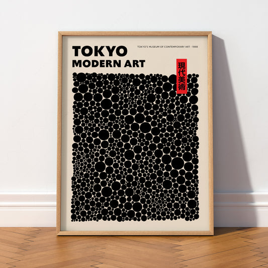 Yayoi Kusama Dots Exhibition Poster – Contemporary Japanese Art Print — artwork preview 2