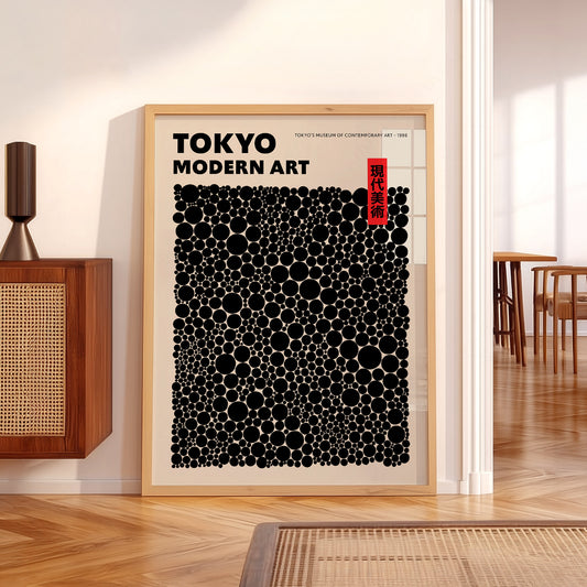 Yayoi Kusama Dots Exhibition Poster – Contemporary Japanese Art Print — artwork preview 5